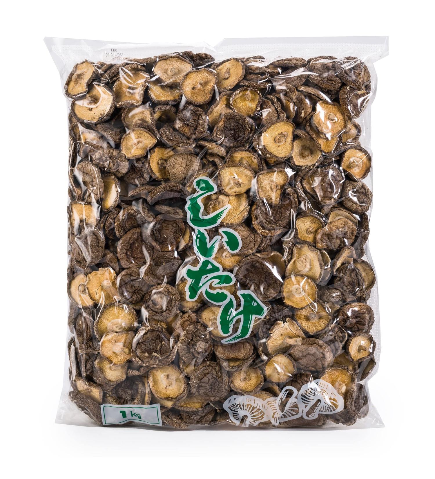 Emma Basic Dried Shiitake Mushroom 1kg - Umani Vegan Protein & Fibre - Buy Online on GoSupps.com
