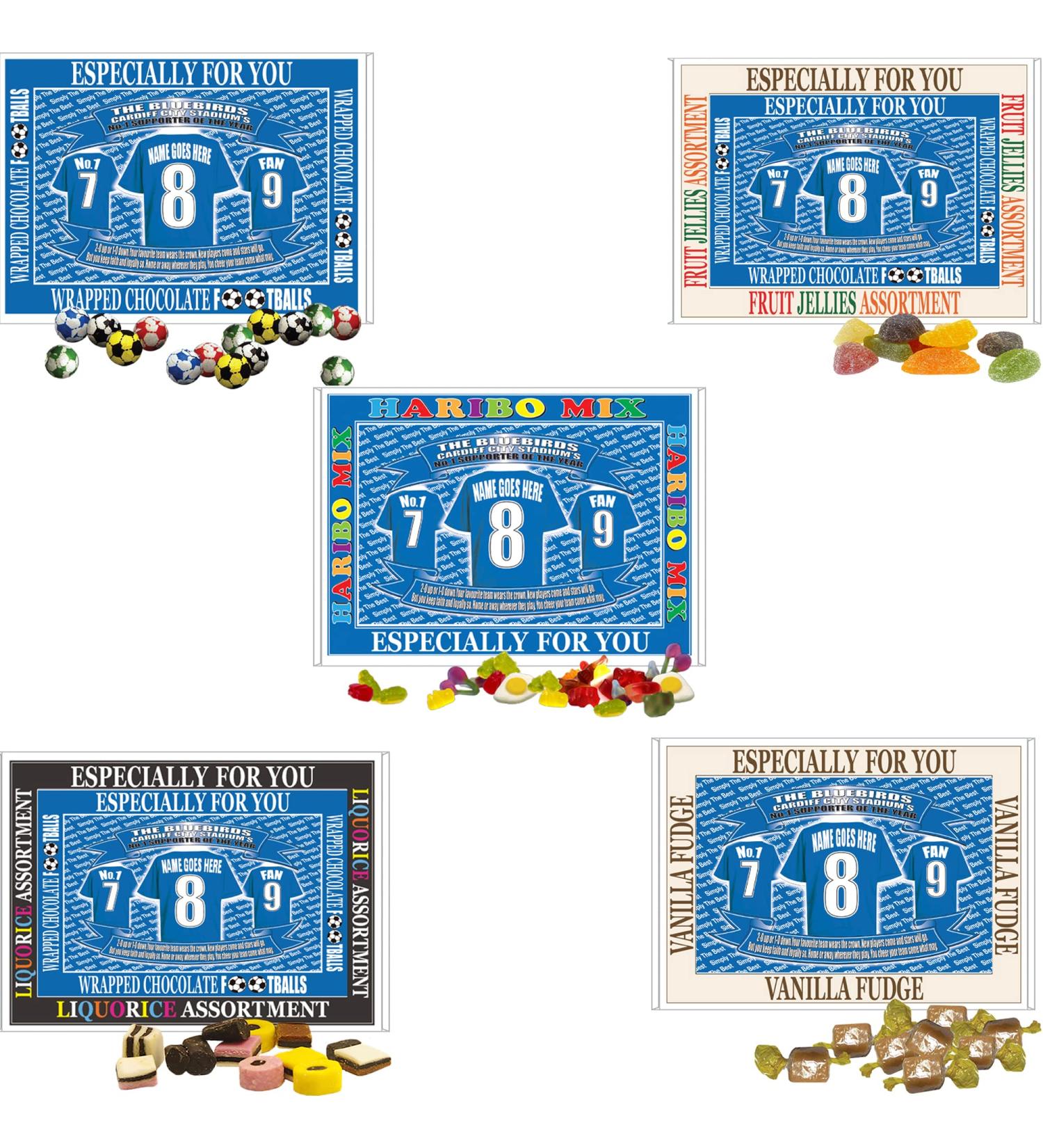 Cardiff Football Shirt Personalised Gift Boxed Sweets - Buy Online on GoSupps.com
