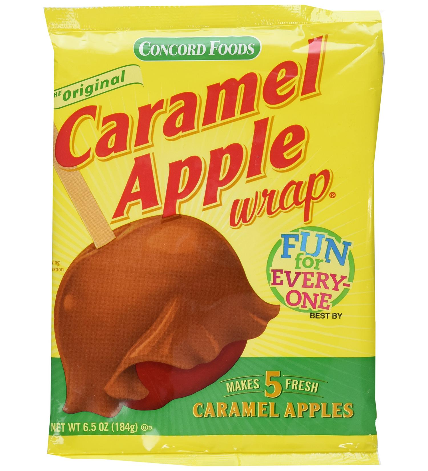 Concord Caramel Apple Wrap 6.05 oz Package (Value 3 Pack - Makes 15 Fresh Caramel Apples) - 6.5 oz (Pack of 3) - Buy Online on GoSupps.com