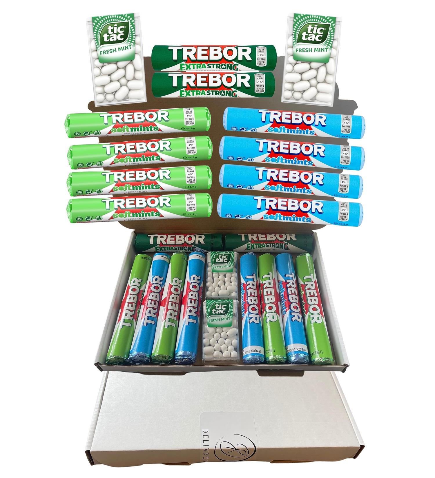 Ultimate Mint Selection - Box of 12 - Peppermint & Spearmint Soft Mints Tic Tacs Strong Mints Extra Fresh Breath - Exclusive To Delivrowe - Buy Online on GoSupps.com