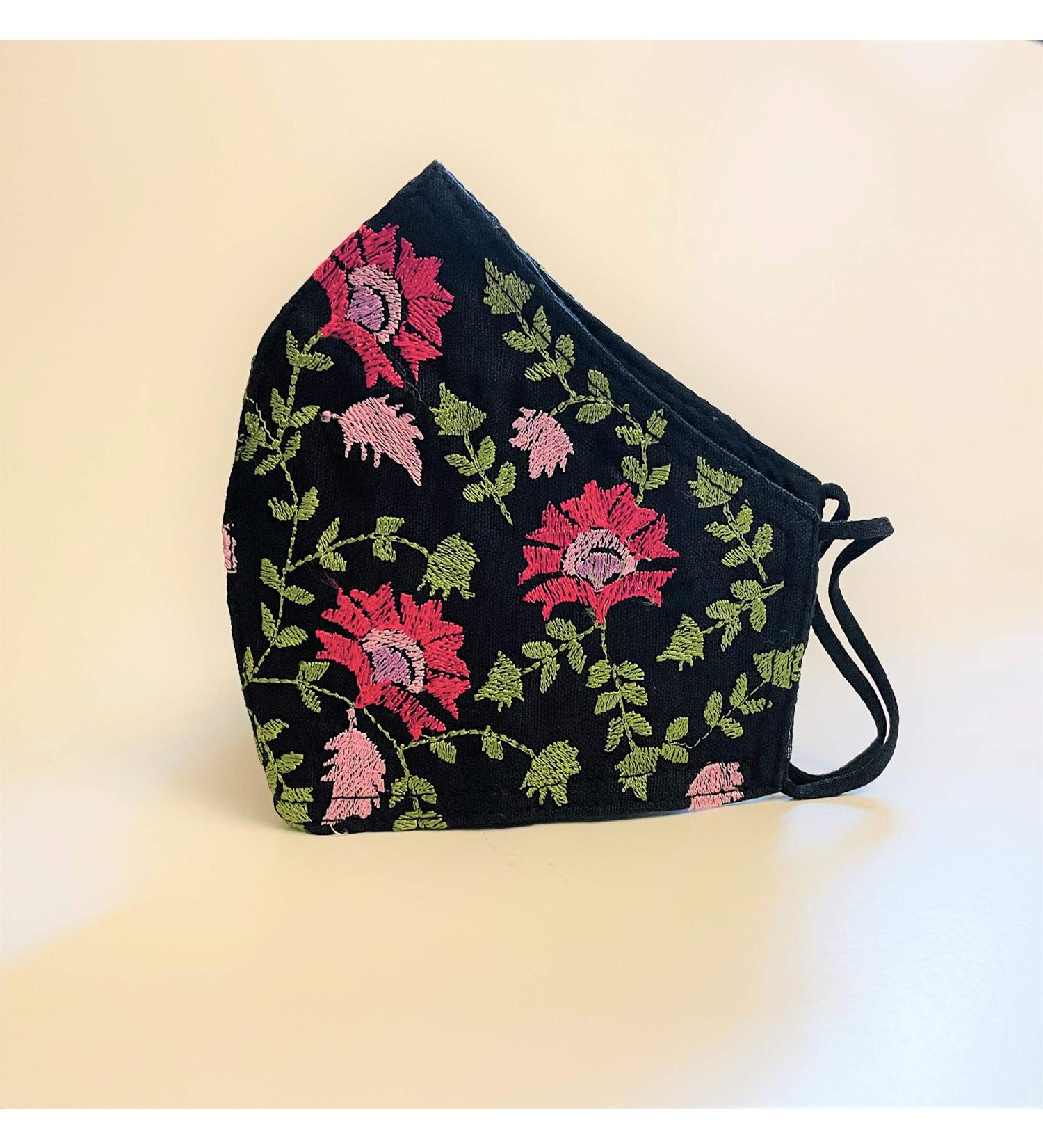 Embroidered Cotton Face masks Partywear /Formal Masks - Buy Online on GoSupps.com