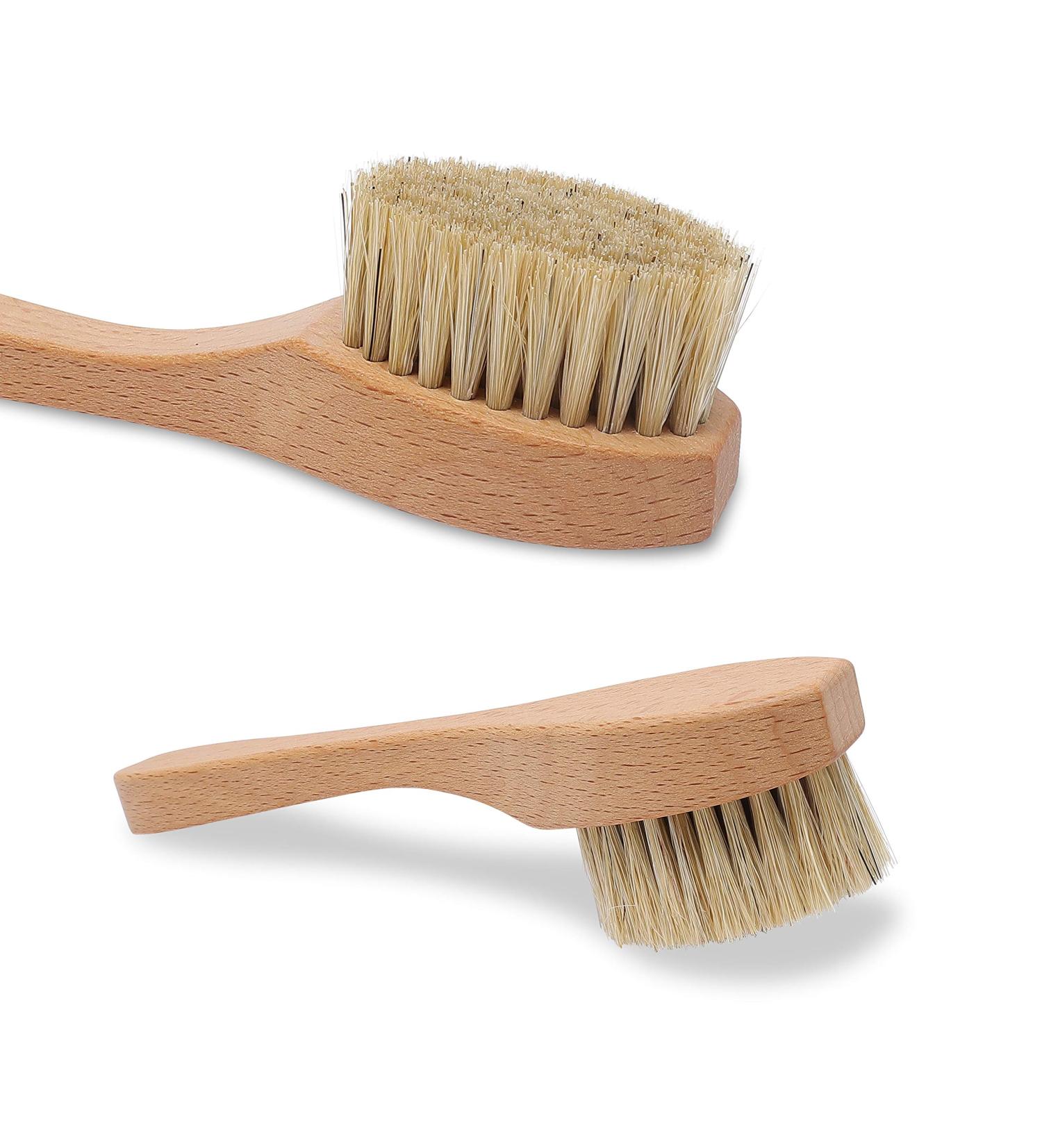 Waldkraft Face Brush Set | Eco-Friendly Beech Wood & Natural Bristles | Gentle Cleaning & Massage Brush | Made in Germany | 2 Pieces - Buy Online on GoSupps.com