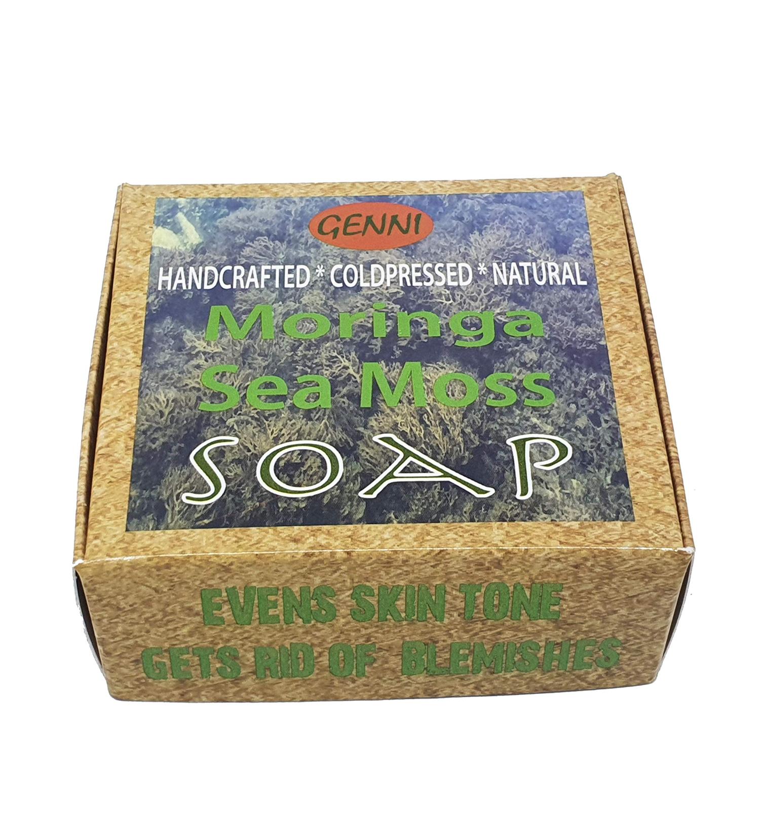 Sea Moss Soap |100% Vegan | Coldpressed Handcrafted with wildcrafted Sea moss and Moringa Sea Moss Moringa - Buy Online on GoSupps.com