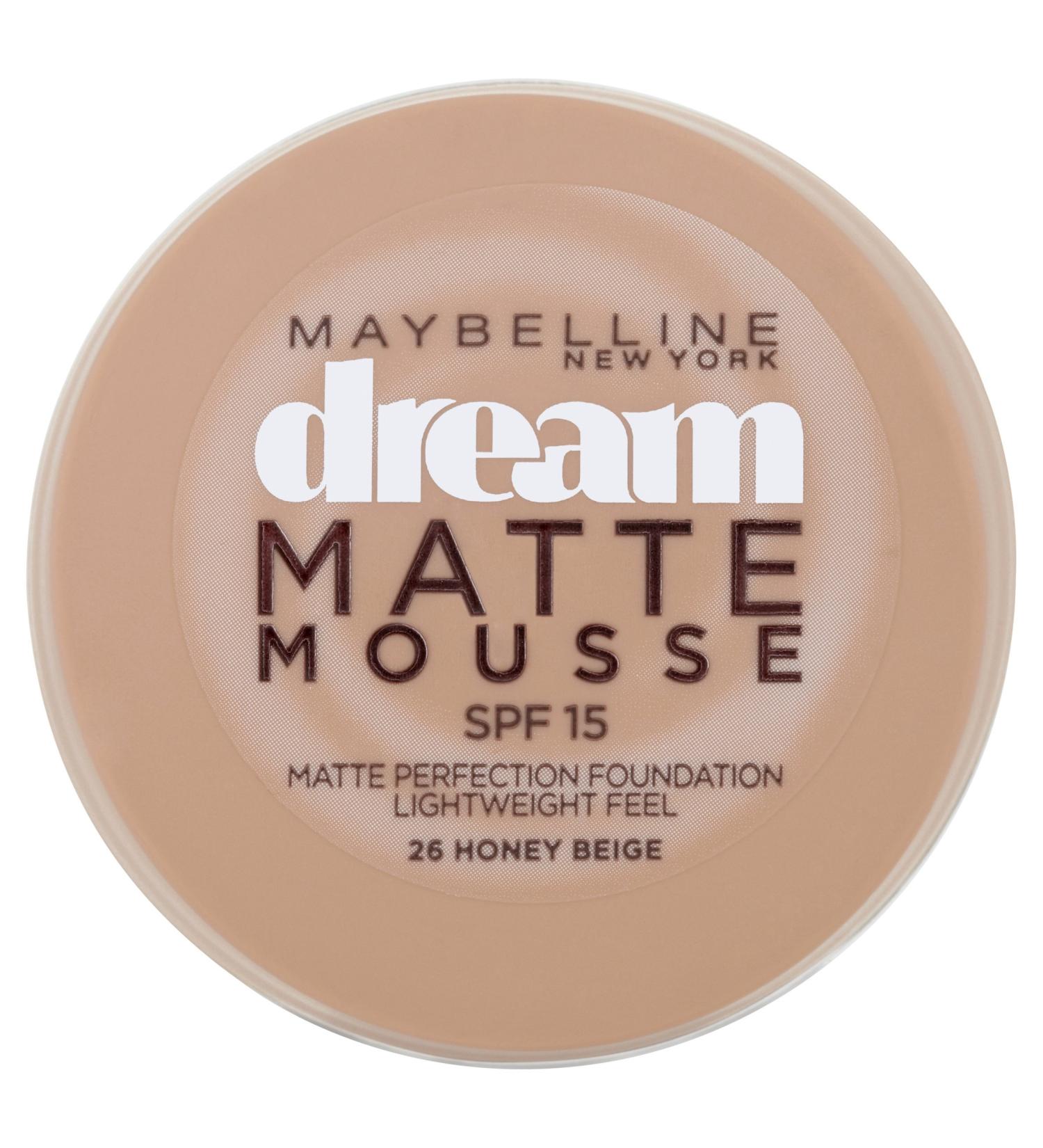Maybelline Dream Matte Mousse 026 Honey Beige - Lightweight, Air-whipped Foundation - Buy Online on GoSupps.com