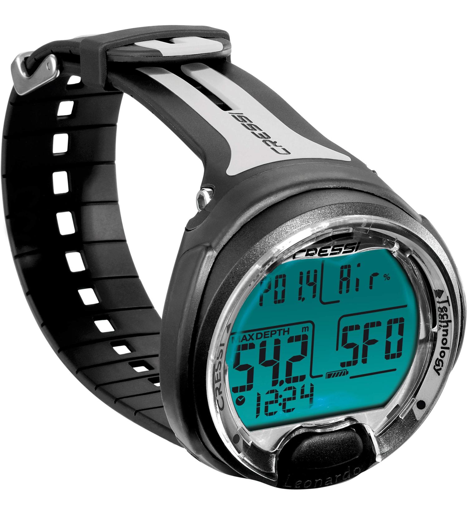 Cressi Leonardo Diving Computer - Italian Quality Since 1946 (Black/Grey) - Buy Online on GoSupps.com