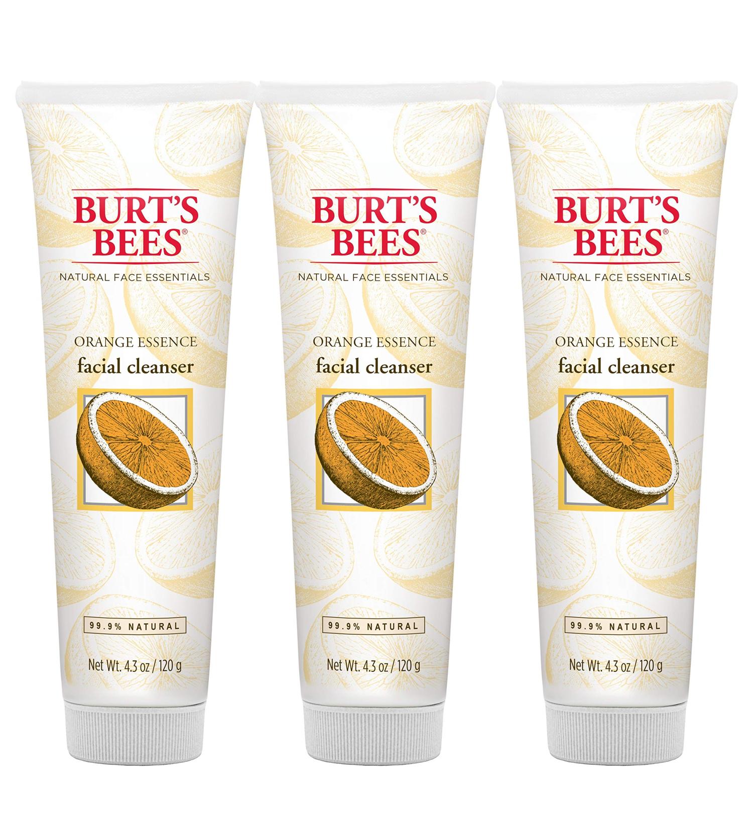 Burt's Bees Orange Essence Facial Cleanser 4.3 Oz (Pack of 3) - Sulfate-Free Face Wash - Orange - 3 Count - Buy Online on GoSupps.com