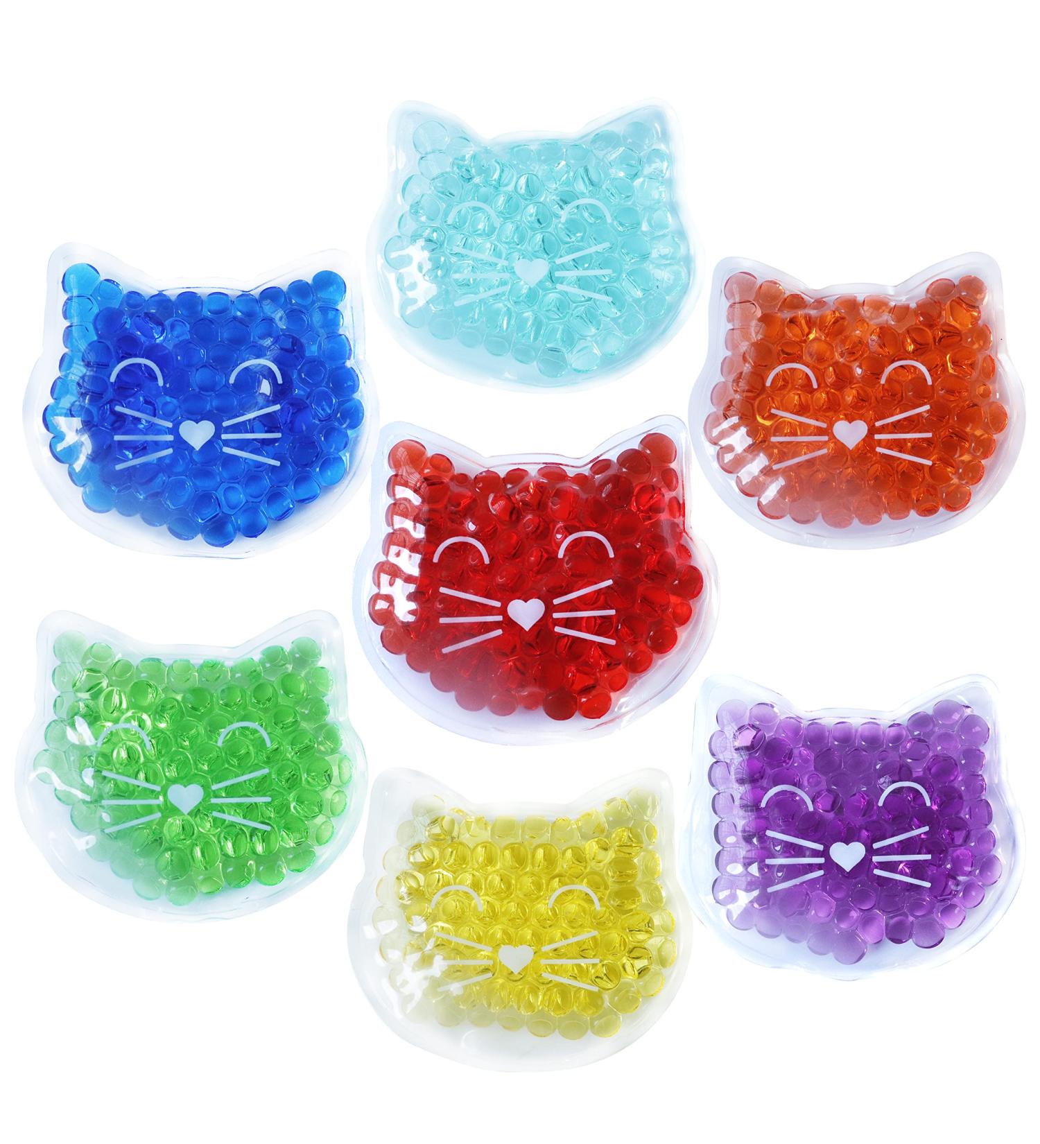 Kids Hot Cold Pack - Cute Animal Design Gel Bead Wrap for Pain Relief | Ideal for Boo Boos, Fever, Headaches, Swelling and Bruises - Style D - Buy Online on GoSupps.com