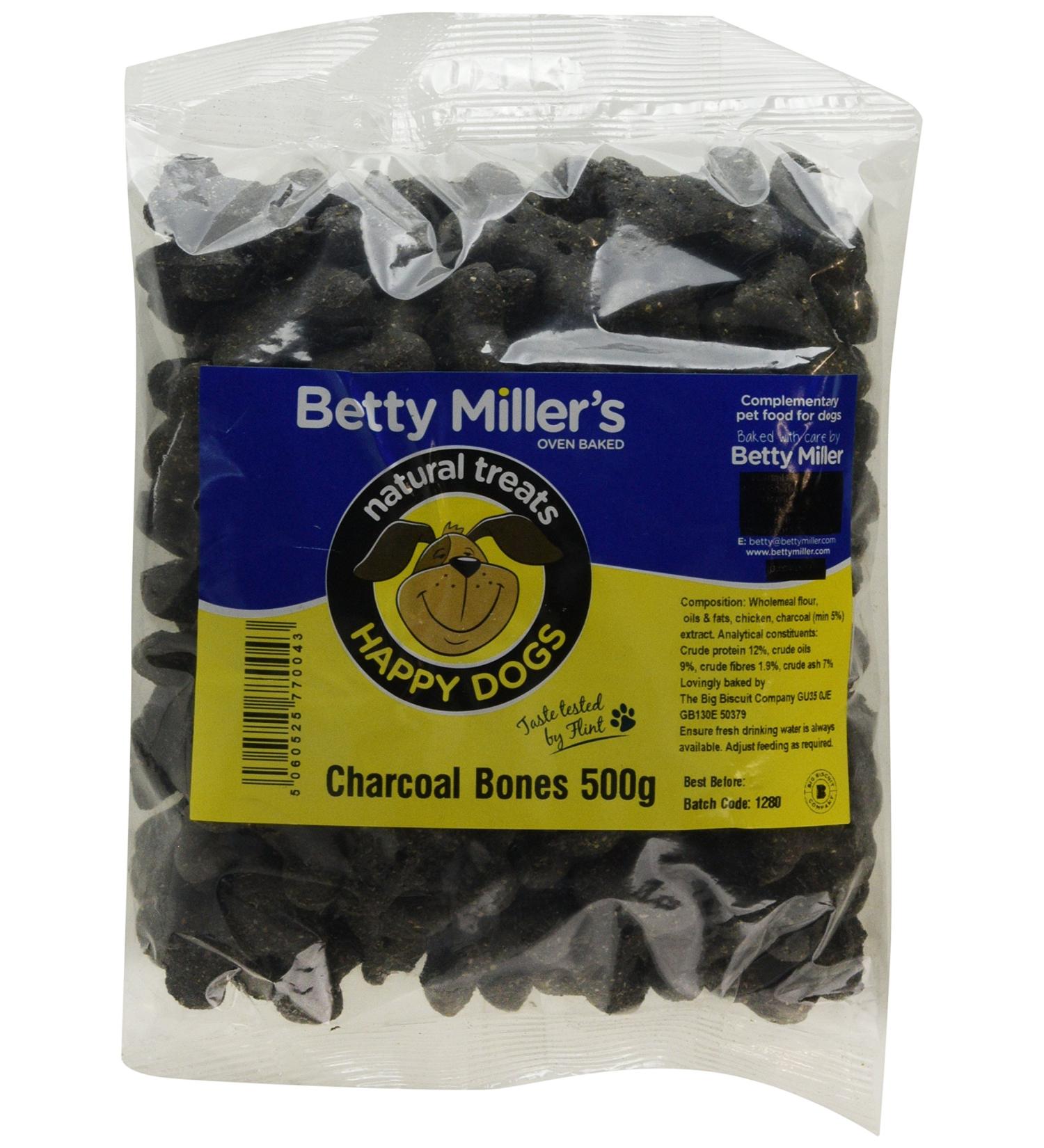 Betty Miller Charcoal Bones 500 g (Pack of 1) Chicken/Charcole 500 g (Pack of 1) - Buy Online on GoSupps.com