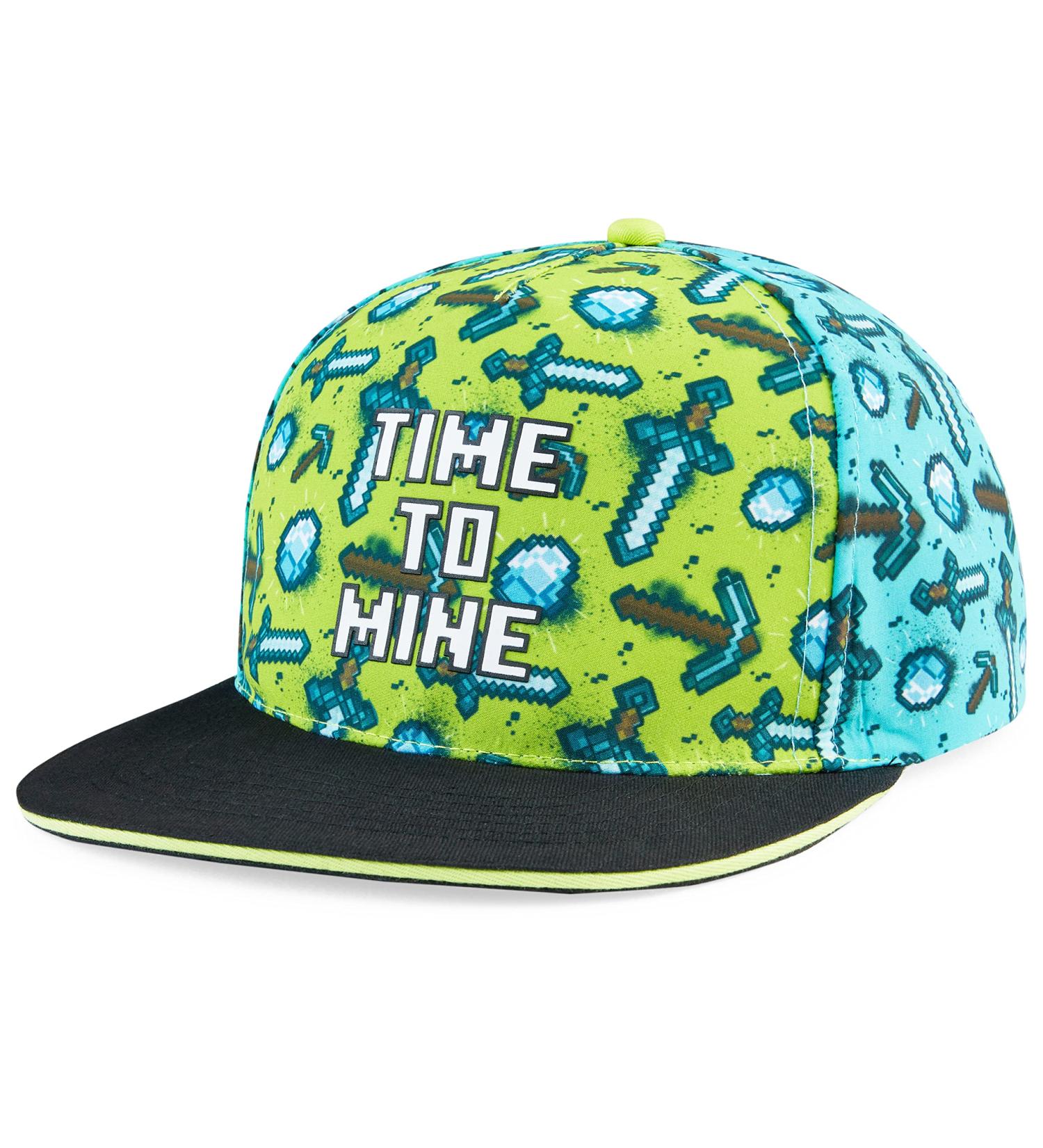 Trendy Minecraft Baseball Cap Snapback for Kids - Ideal Green/Blue Basecap & Fischerhut for Boys & Girls - Buy Online on GoSupps.com