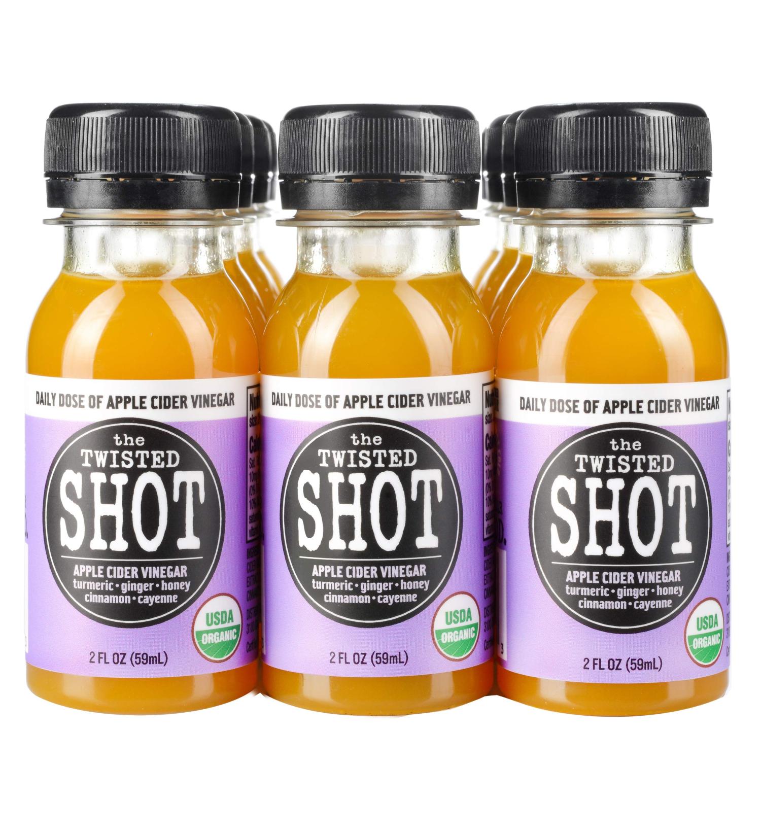 Organic Apple Cider Vinegar Shots with Turmeric, Ginger, Cinnamon, Honey & Cayenne | Immunity Boost & Digestive Aid | Improve Metabolism & Detox | 12-Pack 2oz Shots - Buy Online on GoSupps.com