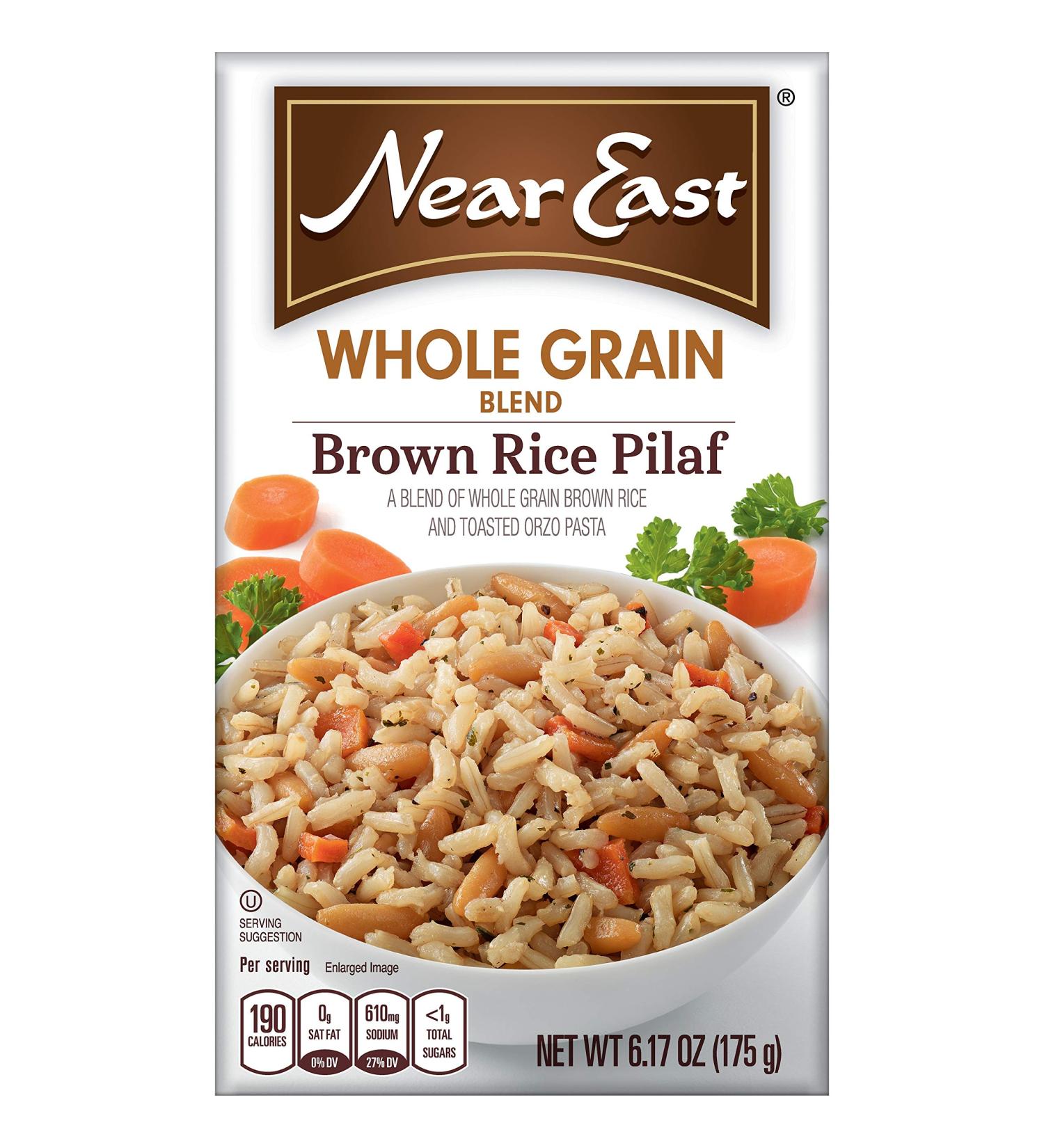 Near East Whole Grain Blends - Brown Rice Pilaf 6.17oz | Pack of 12 - Healthy Side Dish - Buy Online on GoSupps.com