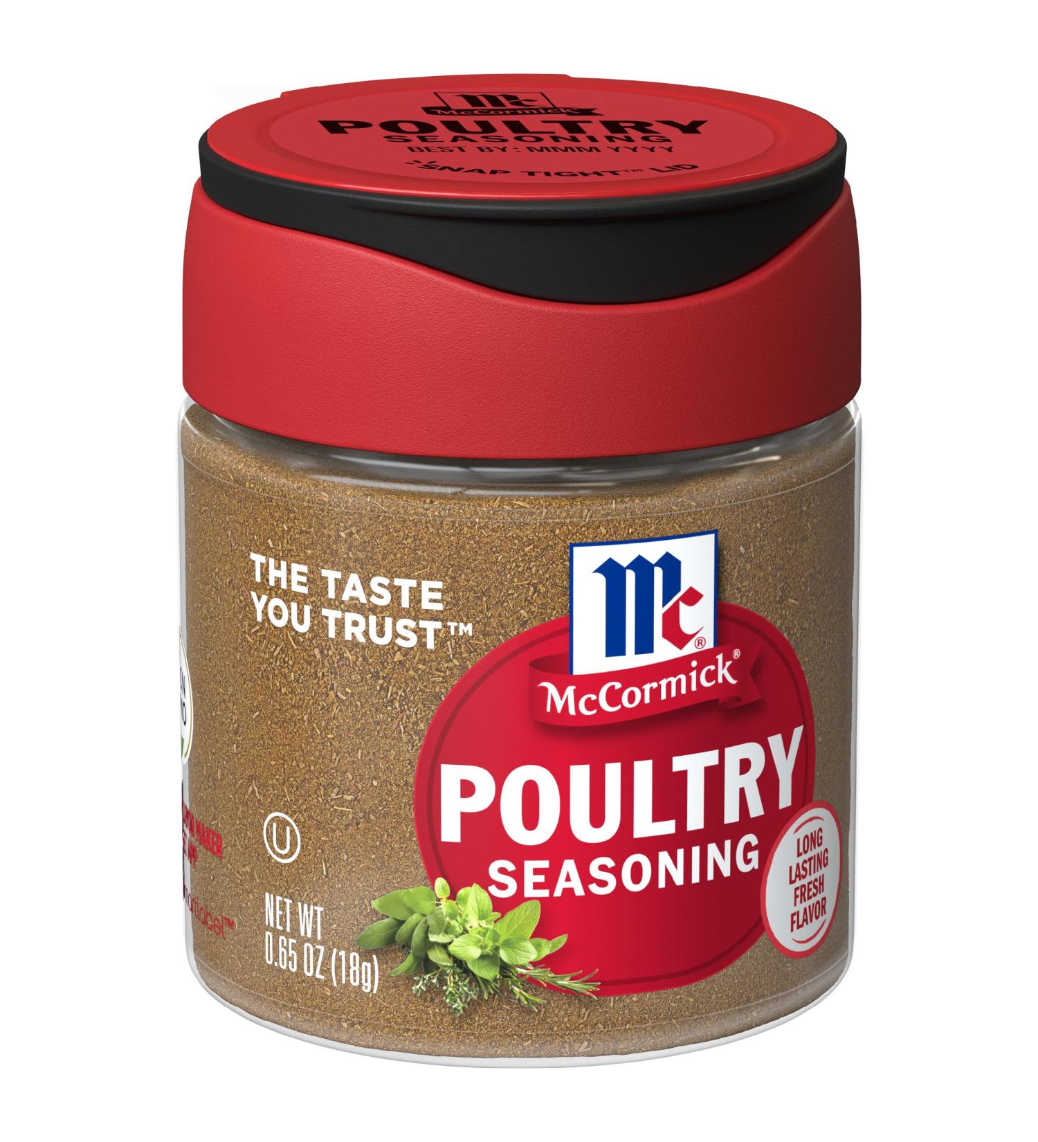 McCormick Poultry Seasoning (522631) 18.4 Grams - Buy Online on GoSupps.com