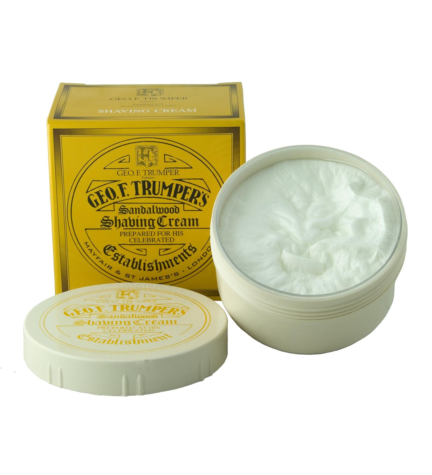 Geo F Trumper Shave Cream - Sandalwood 200gm Tub Sandalwood 200 g (Pack of 1)