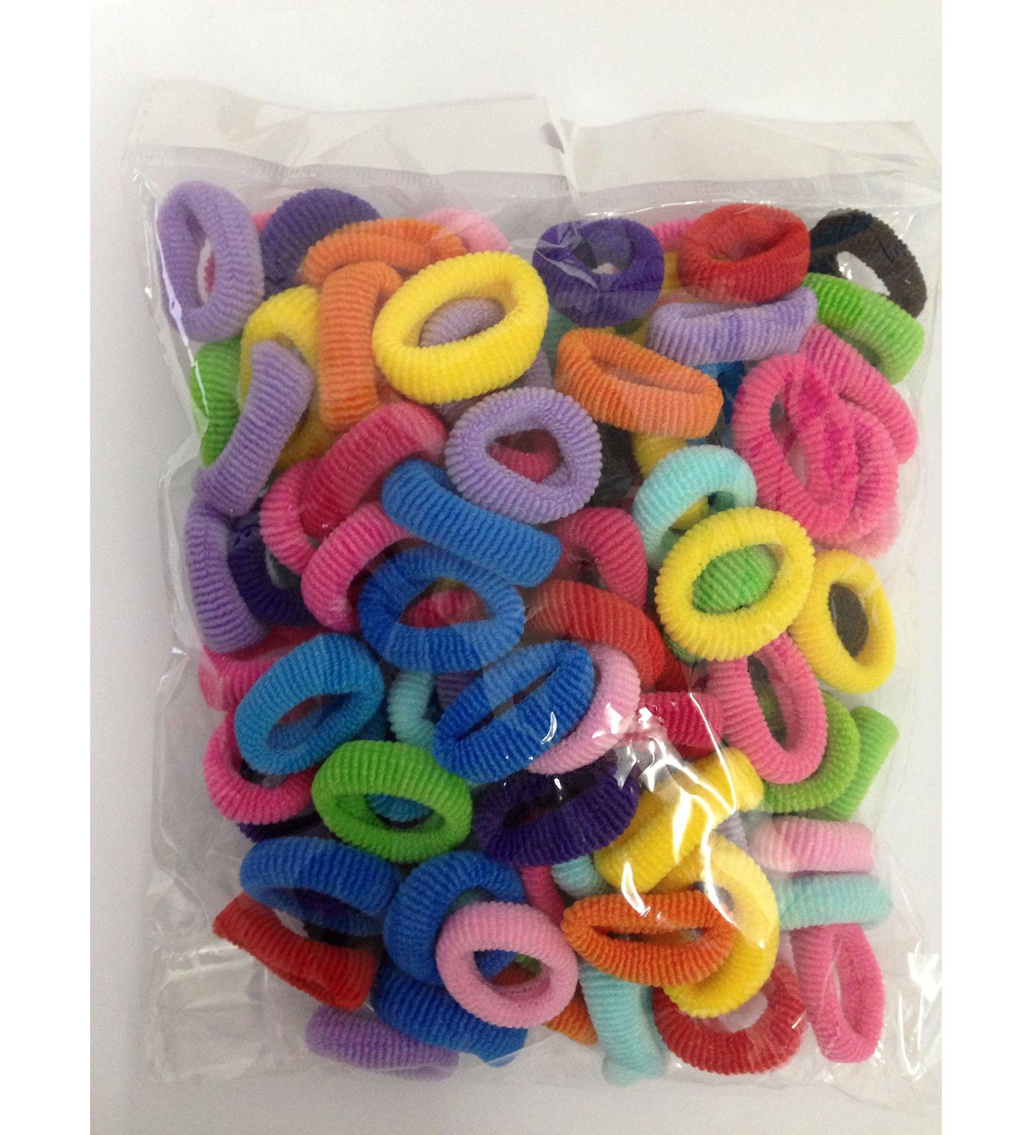 Cuhair 100pcs Women Girls Elastic Hair Bands Ponytail Holders