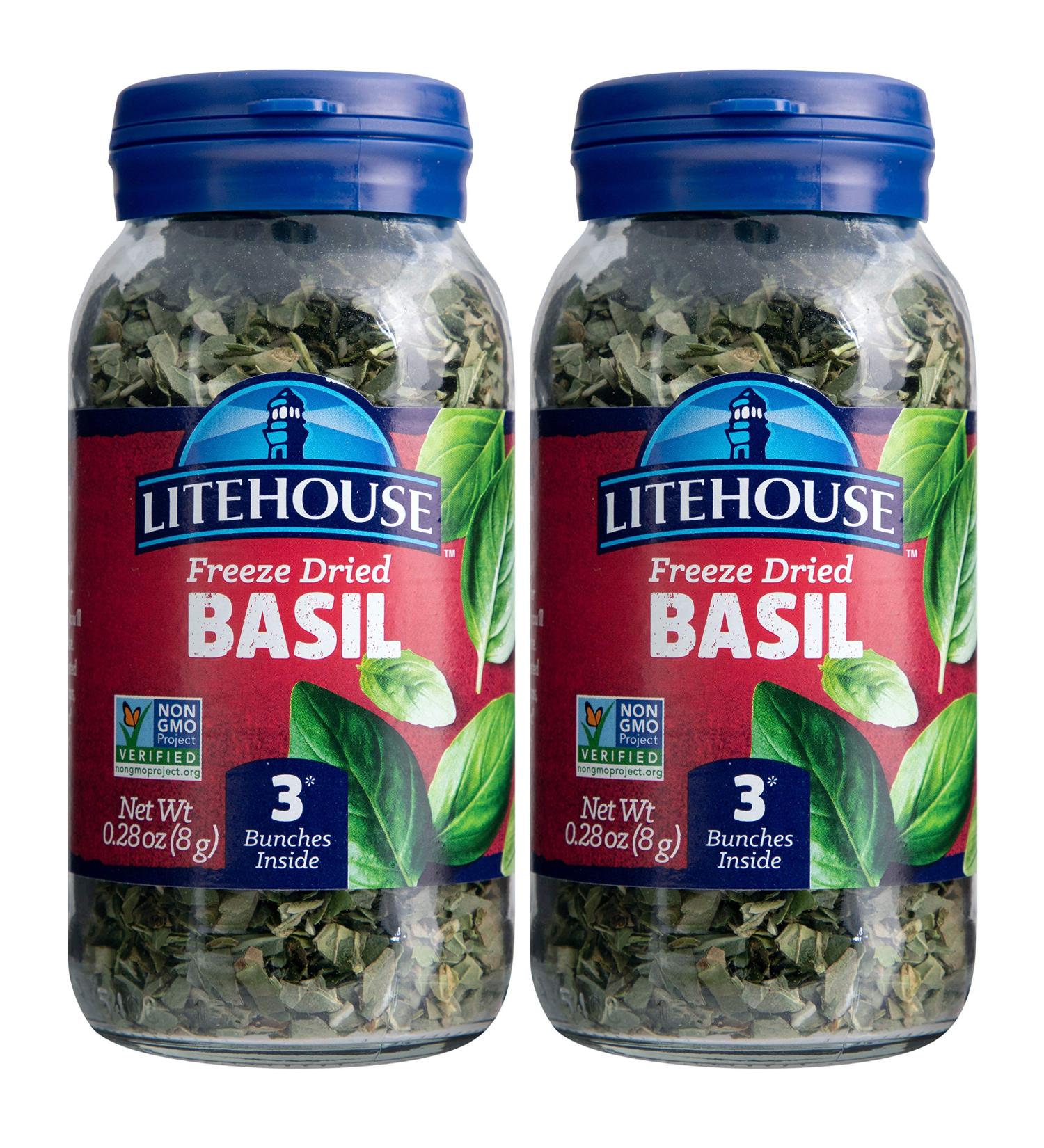 Litehouse Freeze Dried Basil 0.28 oz - 2 Pack - Buy Online on GoSupps.com