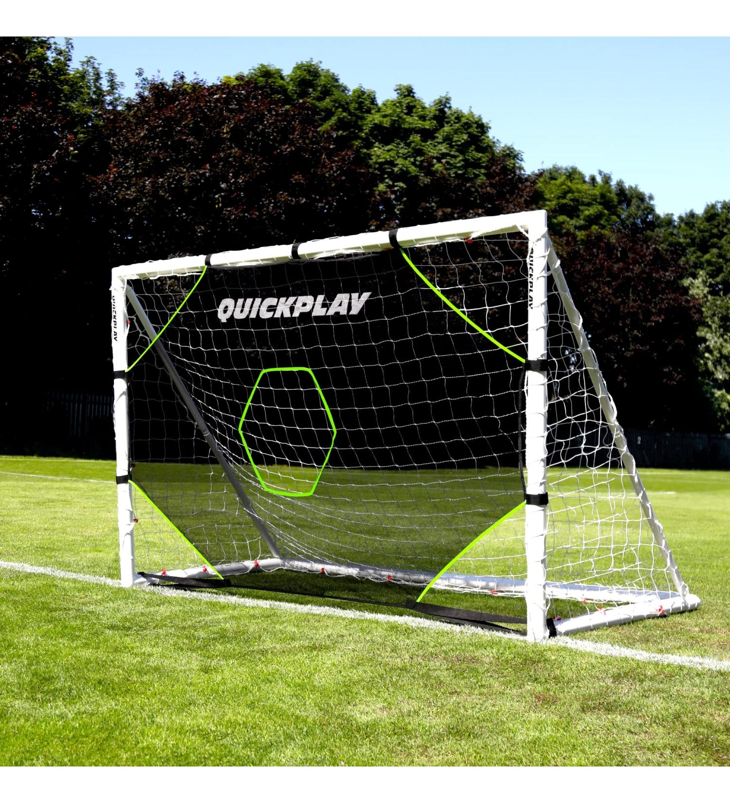 QUICKPLAY Target Net Lite with 5 Target Zones | Practice Shooting and Passing Accuracy | Soccer Goal Frame not Included 2) 8 x 5' - Buy Online on GoSupps.com