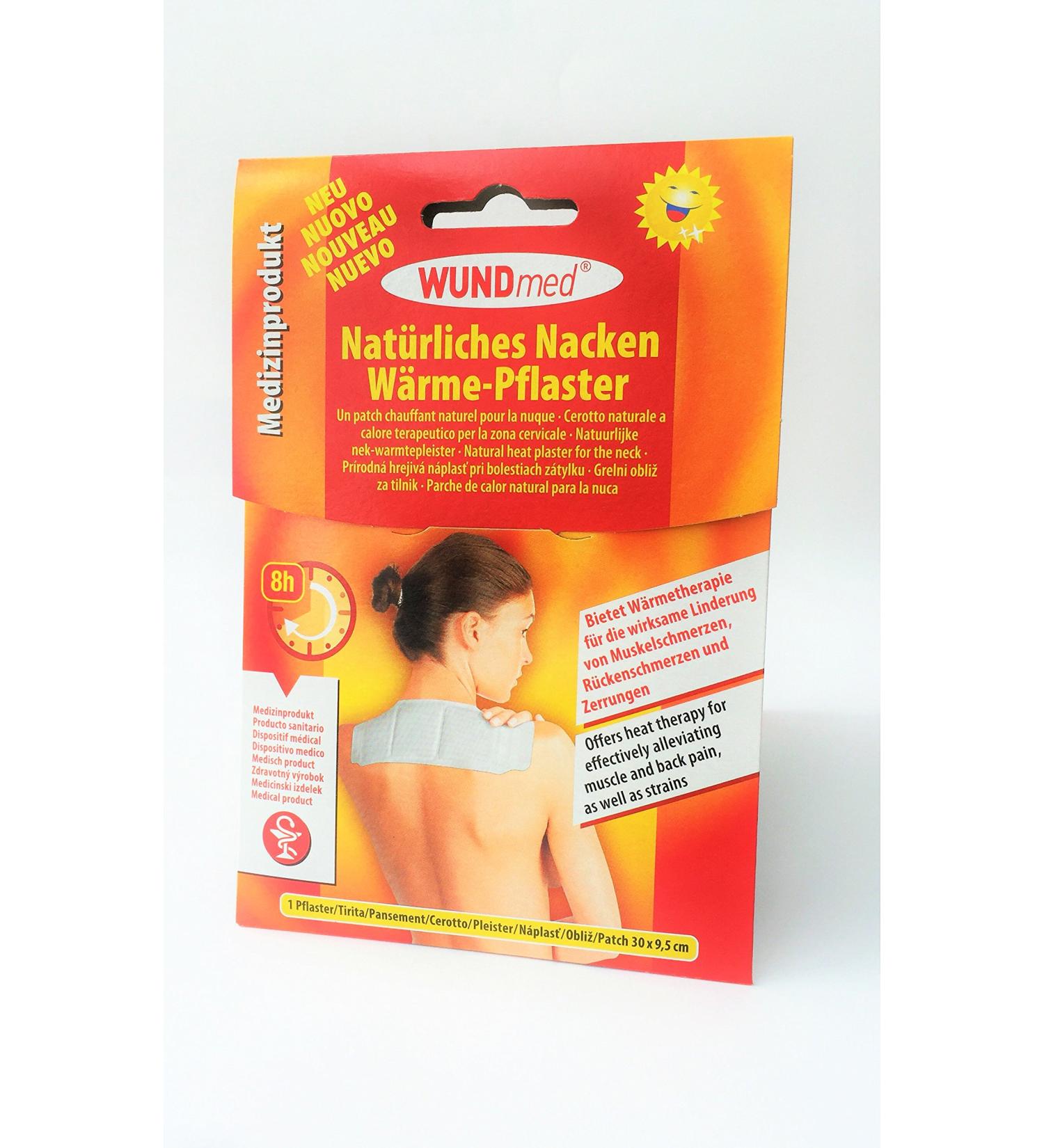 Pack of 5 Jumbo XL heat patches for neck and shoulder - long-lasting warmth for up to 8 hours pain-relieving dimensions: 30 x 9.5 cm