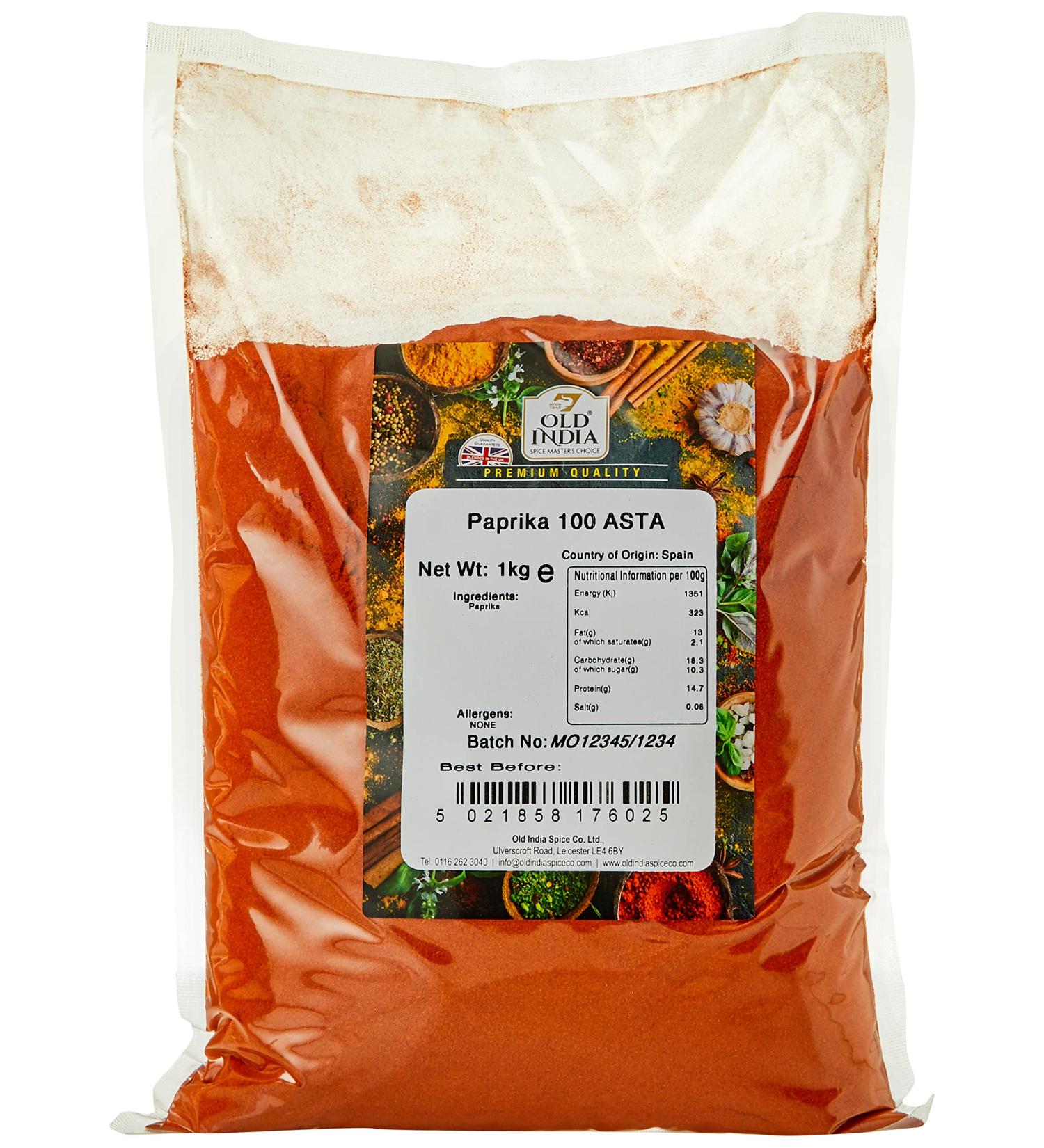Old India Paprika 100 ASTA 1kg - Premium Quality Spice for Cooking (Pack of 1) - Buy Online on GoSupps.com