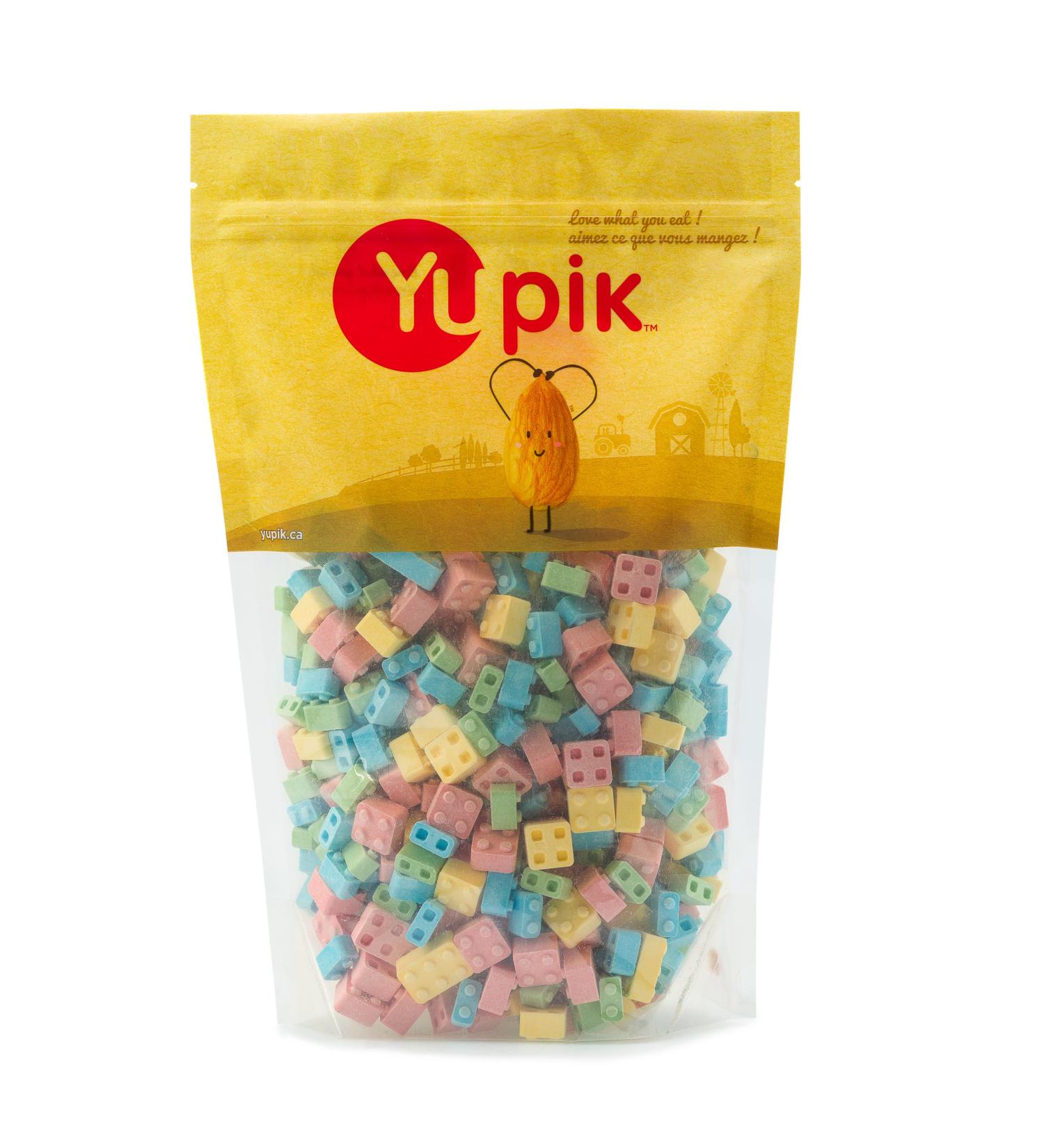 Yupik Candy Blox 1 kg 6 Count Pressed Candies Gluten-Free Kosher Fruity Flavors Brick-Shaped Treats Candy Machine Refills Fun & Nostalgic Ideal for Gifting Halloween & Holidays 6 kg - Buy Online on GoSupps.com