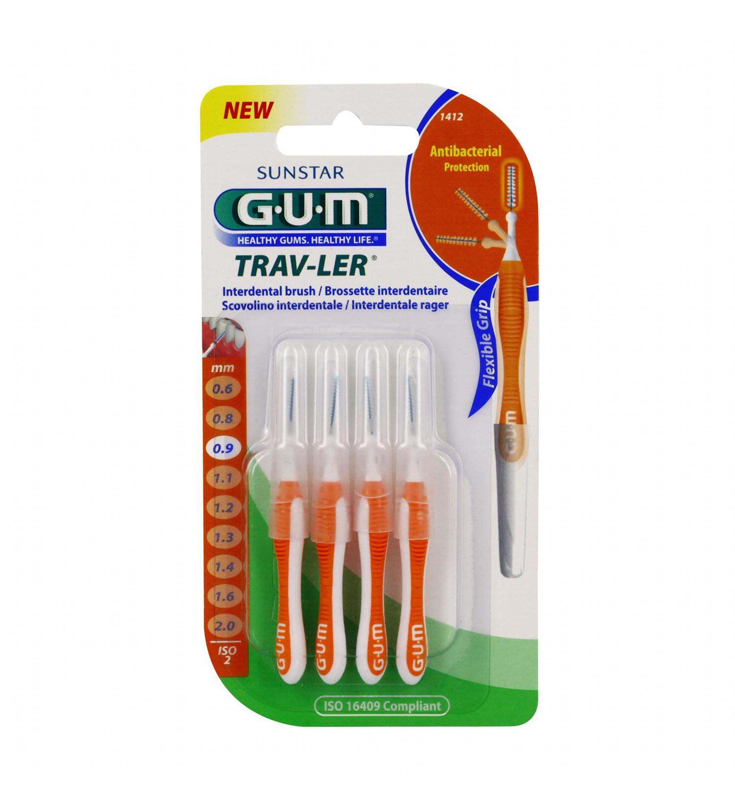 GUM Proxabrush Trav-ler - Characteristic : 1412: 0.9 mm