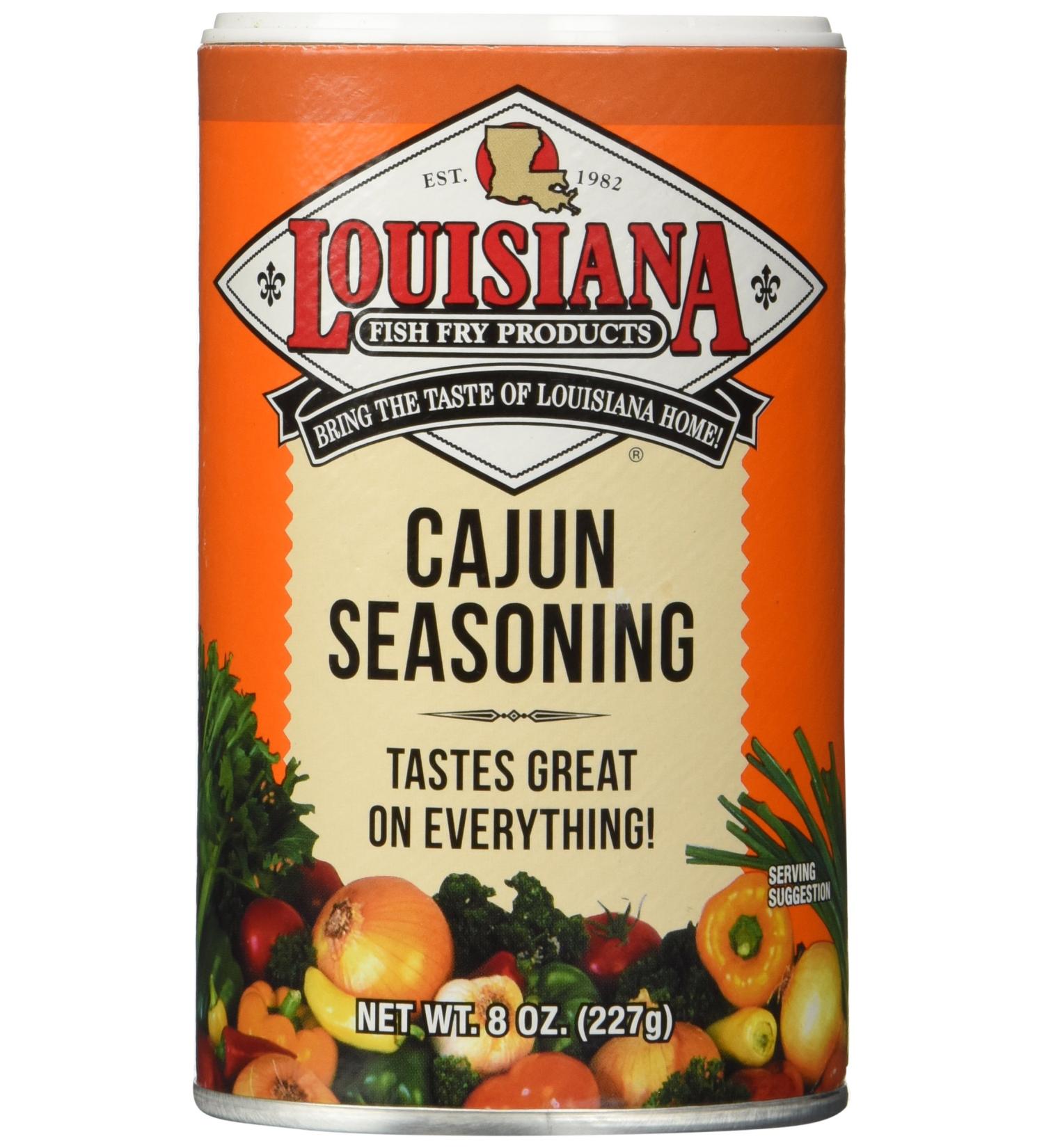 Louisiana Fish Fry Cajun Seasoning 8 oz - Authentic Blend (1 Pack) - Buy Online on GoSupps.com