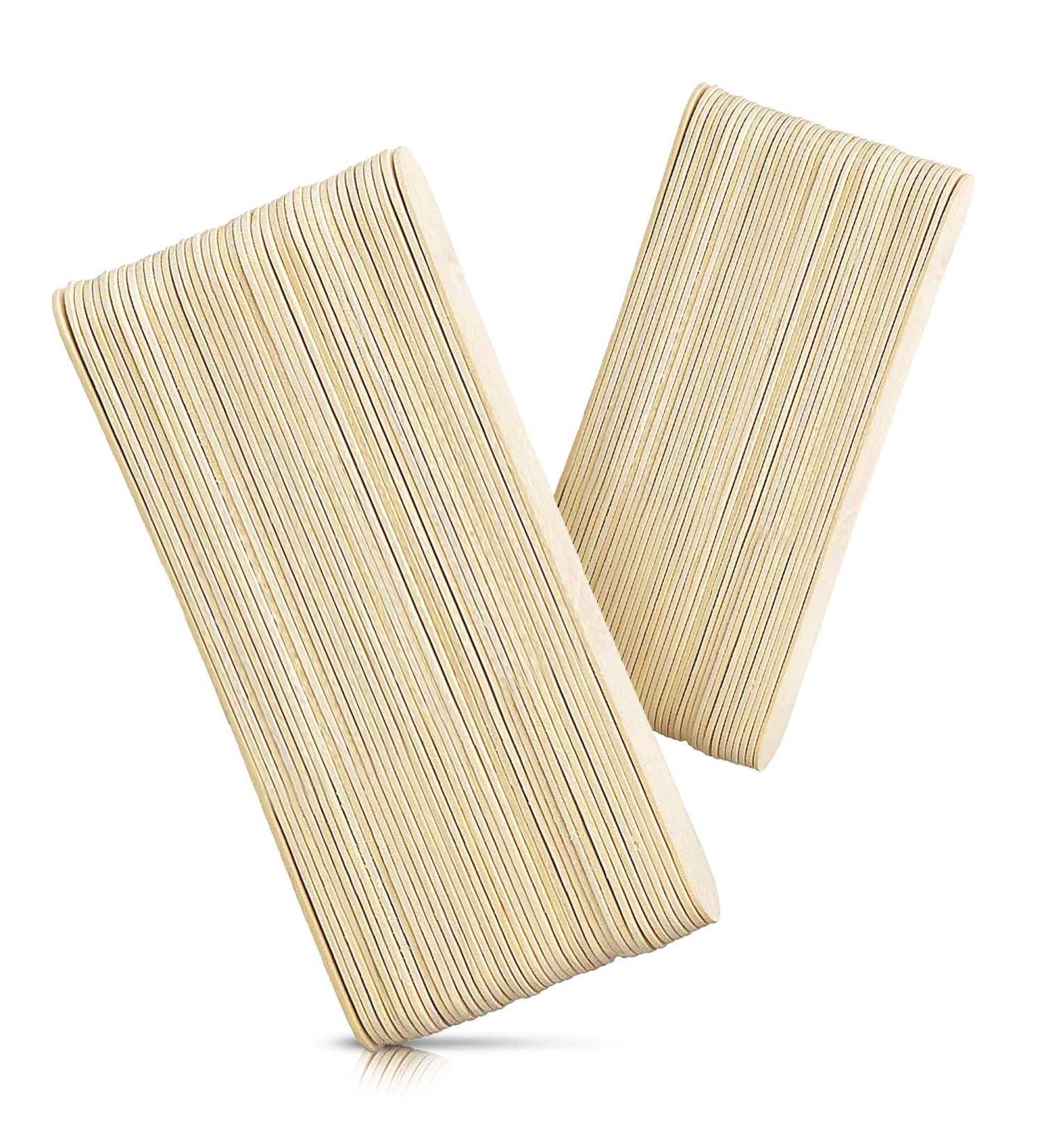 Rayson Wax Sticks - 100 Large Wood Spatulas for Hair Removal & Body Waxing - Buy Online on GoSupps.com