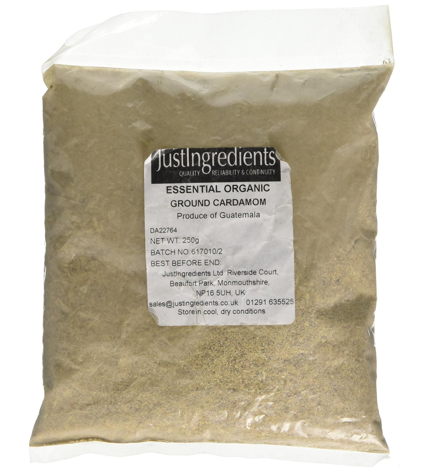 JustIngredients Essentials Organic Cardamom Ground 250 g - Buy Online on GoSupps.com