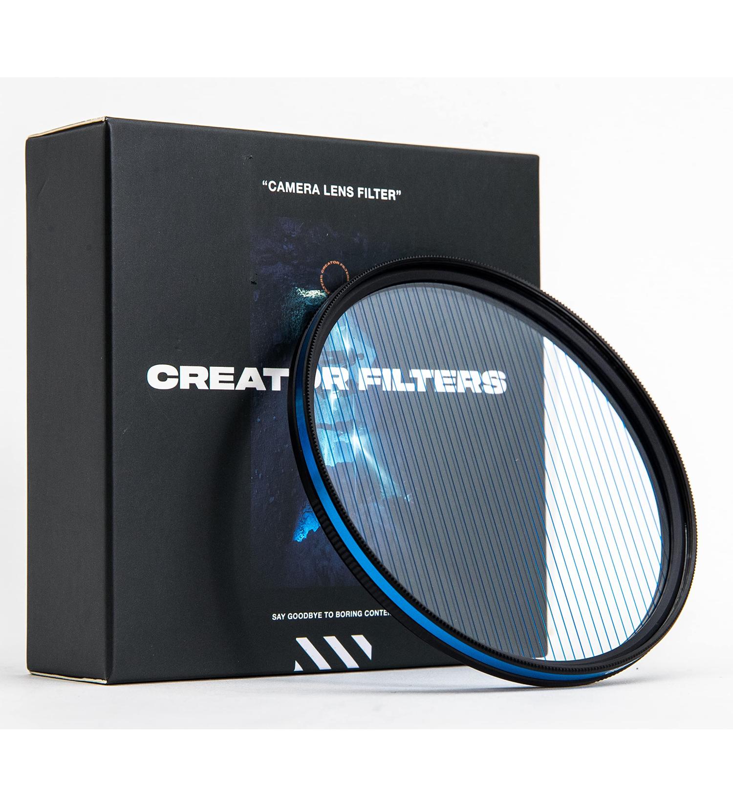Creator FX Anamorfake Blue Streak Special Effects Lens Filter - 82mm | Anamorphic Light Flare Filter for Camera Lens - Buy Online on GoSupps.com