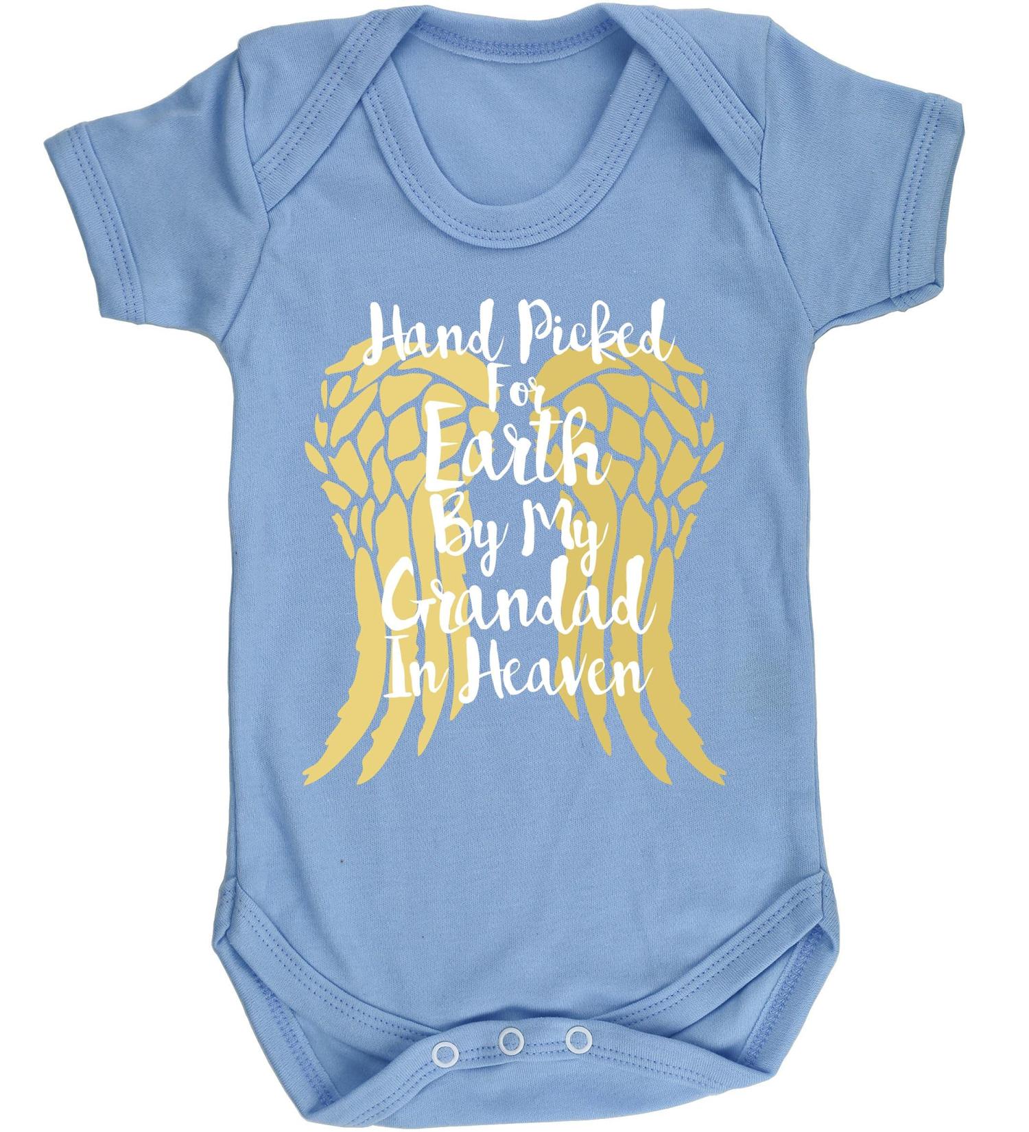 Hippowarehouse Hand Picked for Earth by My Grandad in Heaven Baby Vest Bodysuit - White, Short Sleeve | Boys Girls - Buy Online on GoSupps.com