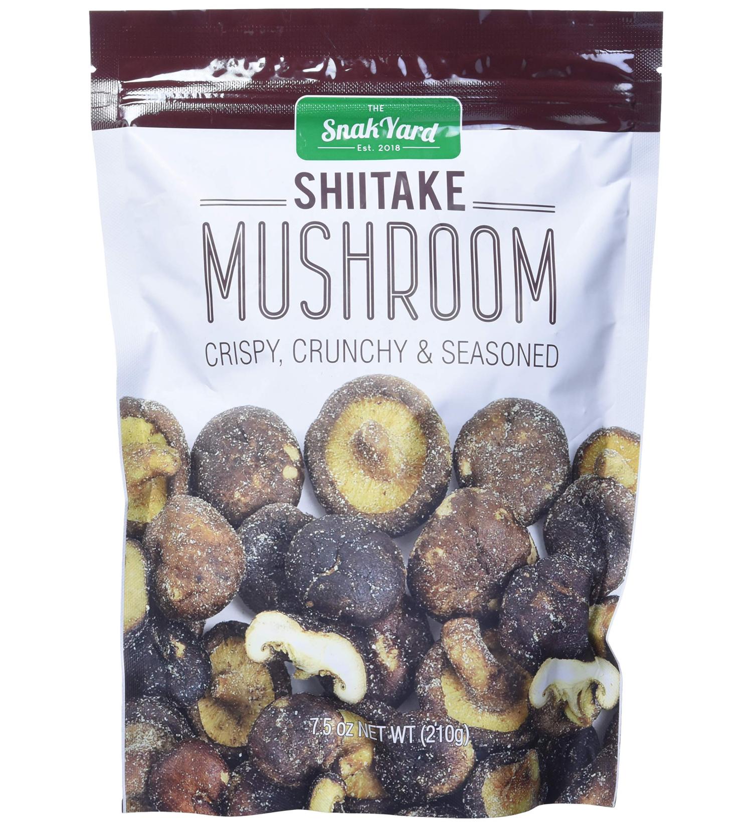 The Snake Yard Shitake Mushroom Crispy Crunchy Snack 7.5oz (Pack of 1) - Buy Online on GoSupps.com