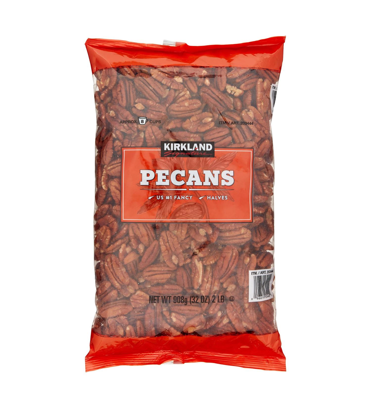 Kirkland Signature Pecan Halves 32oz - Premium Quality Nuts for Baking and Snacking - Buy Online on GoSupps.com