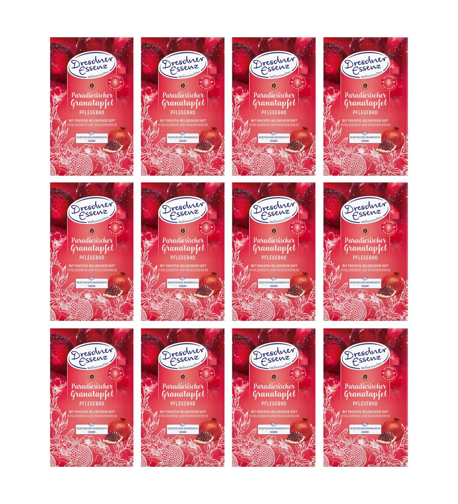 12-pack Dresdner Essenz Care Bath Paradise Pomegranate 12 x 60 g Bath additive vegan