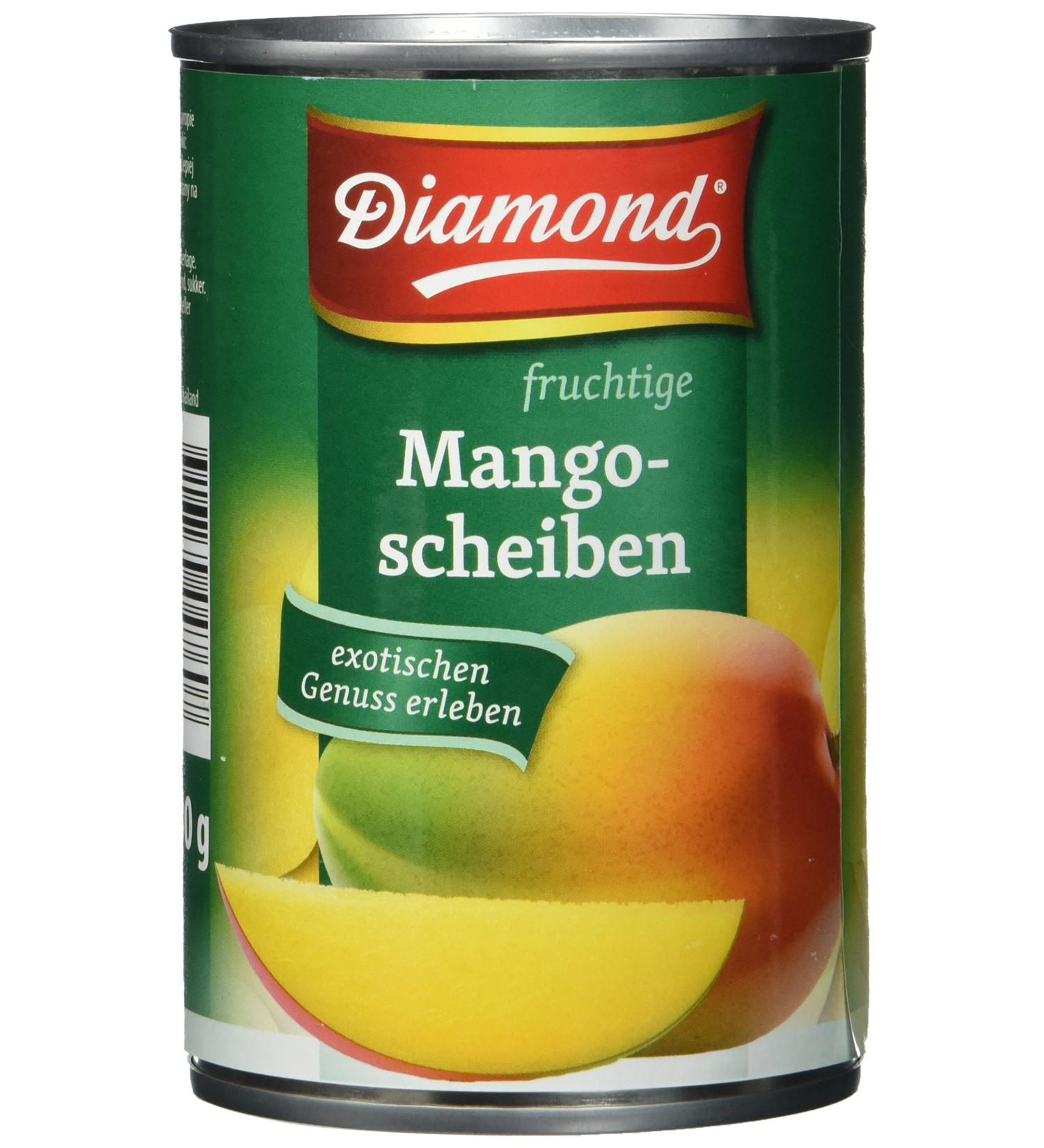 Buy Diamond Mango Slices - Lightly Sugared Pack of 12 (425g each) | International Shipping Available - Buy Online on GoSupps.com