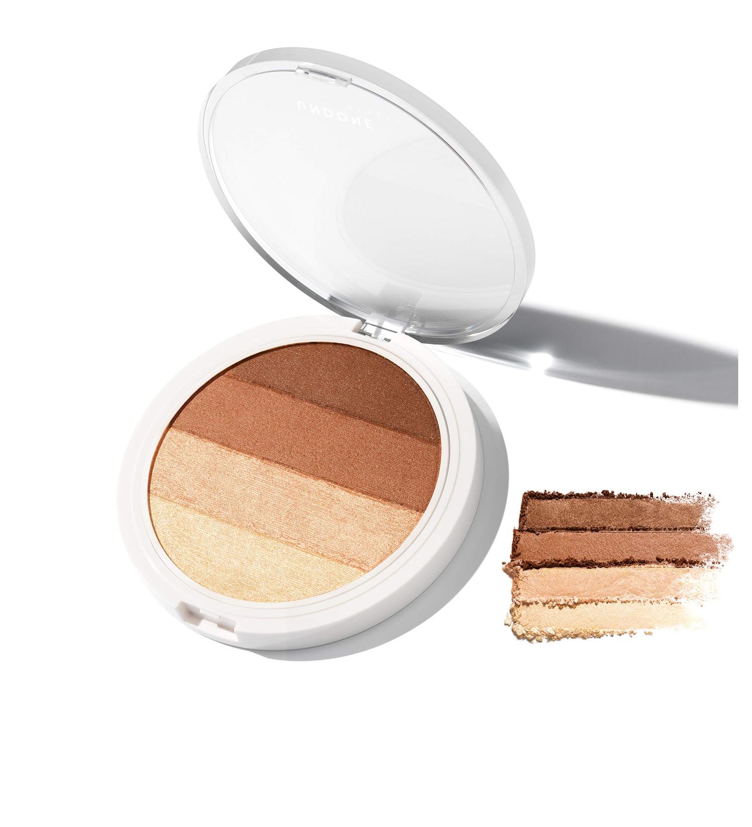 Undone Beauty 4-in-1 Matte/Shimmer Bronzer - Vegan & Cruelty Free - Warm Bronze - Buy Online on GoSupps.com