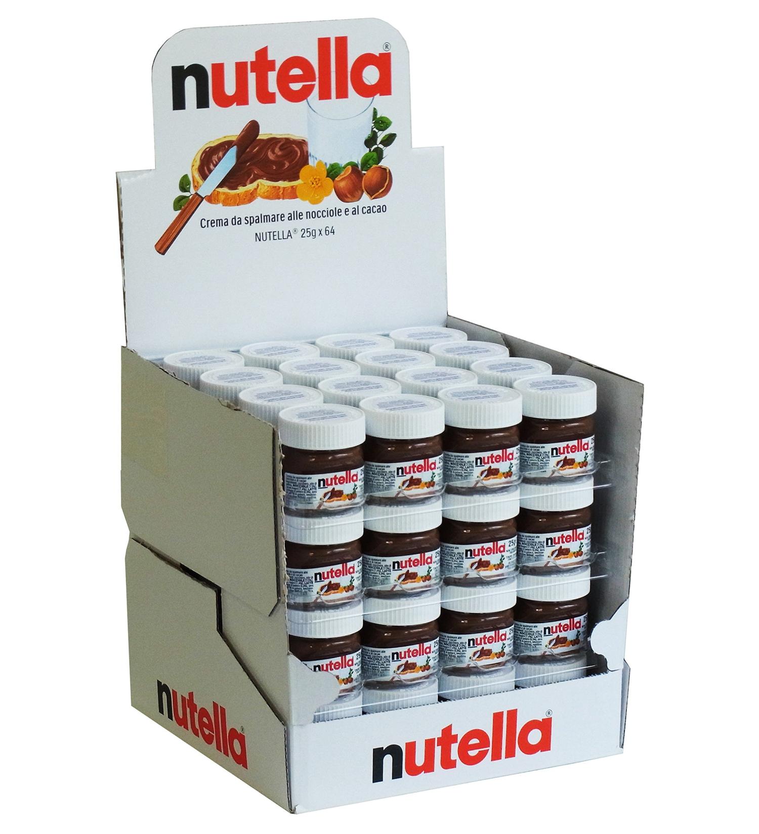 Nutella Minis stock pack pack of 64 64 x 25 g glass - Buy Online on GoSupps.com