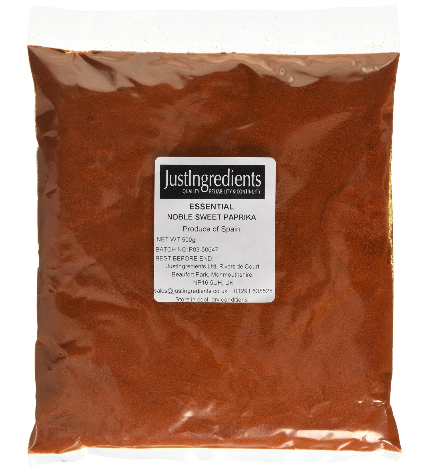 JustIngredients Essentials Paprika Noble Sweet 500 g - Buy Online on GoSupps.com
