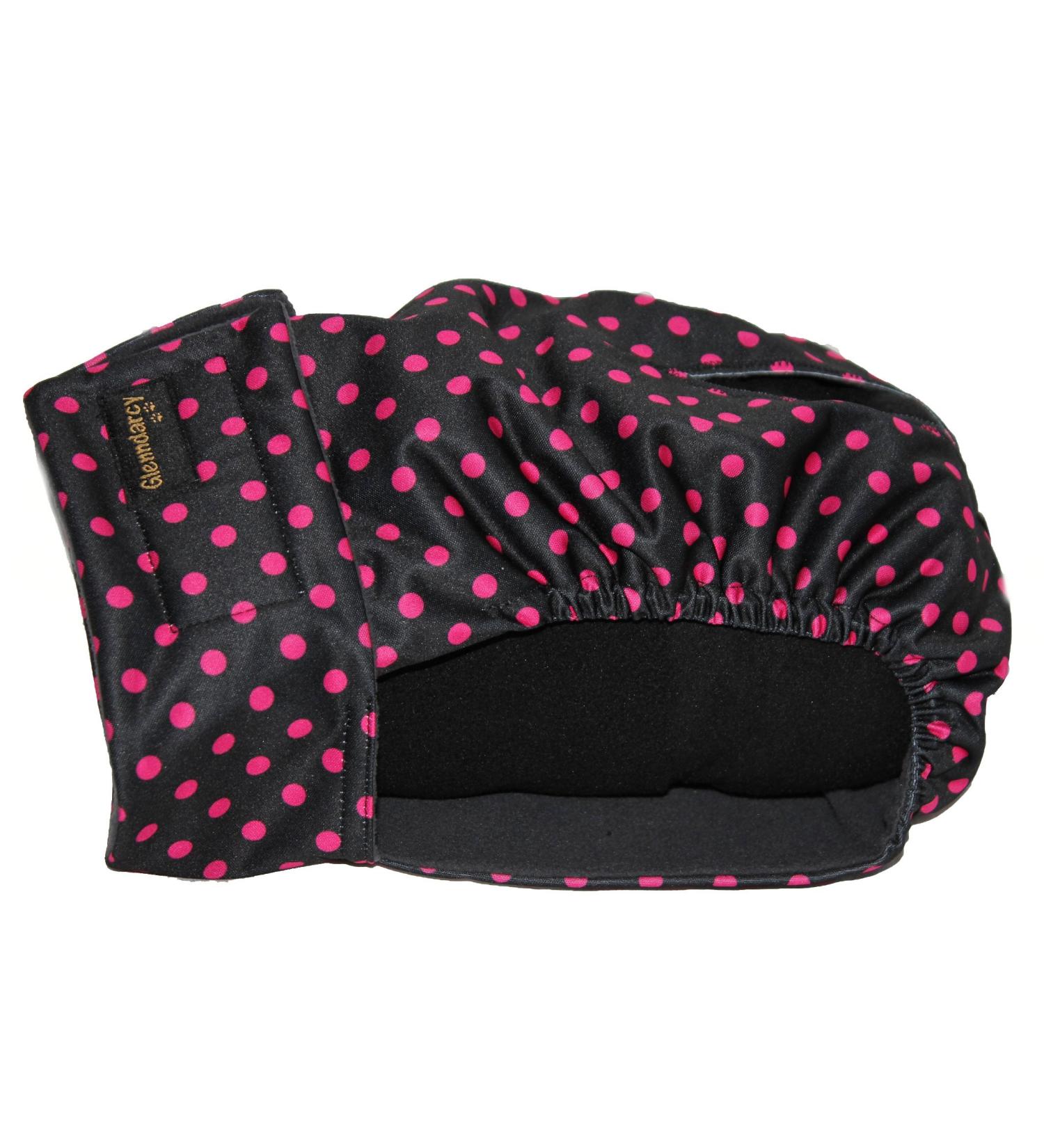 Glenndarcy Female Dog Pants - Washable XS - Black Pink Dots | Perfect Fit for Small Dogs - Buy Online on GoSupps.com