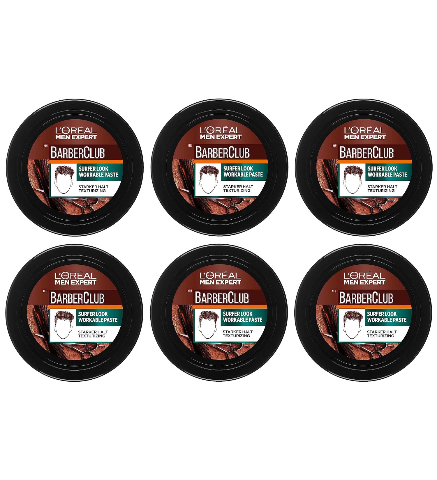 L'Oréal Paris Men Expert Barber Club Professional Surfer Look Styling Paste 6 x 75ml