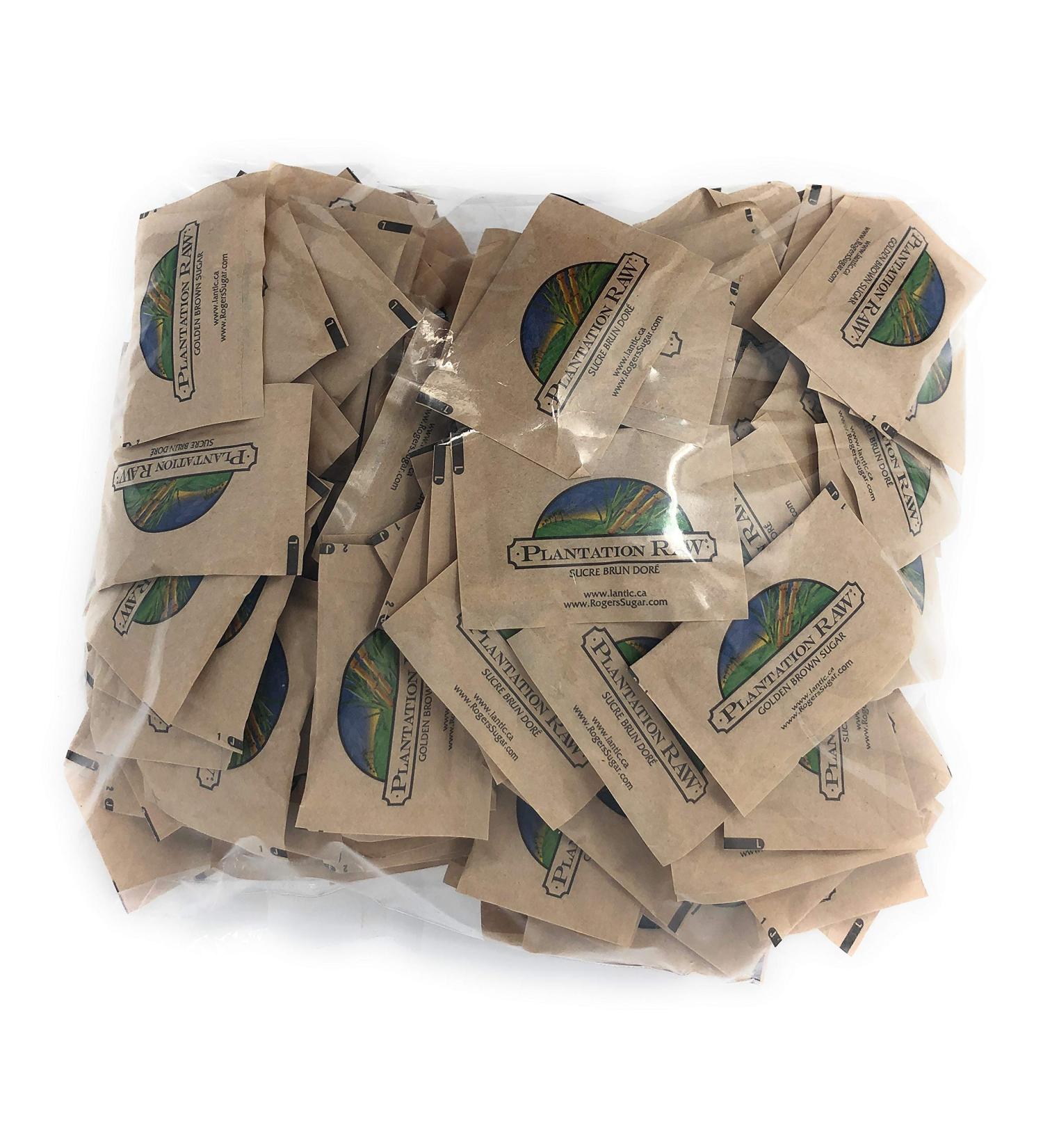 Plantation Raw Golden Brown Sugar Individual Packets 200 per Pack.
