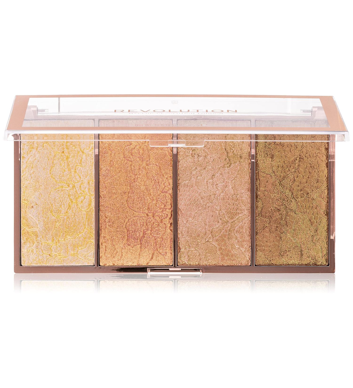 Makeup Revolution Highlighter Palette - Vintage Lace - 20g | Face Highlighter - Buy Online on GoSupps.com