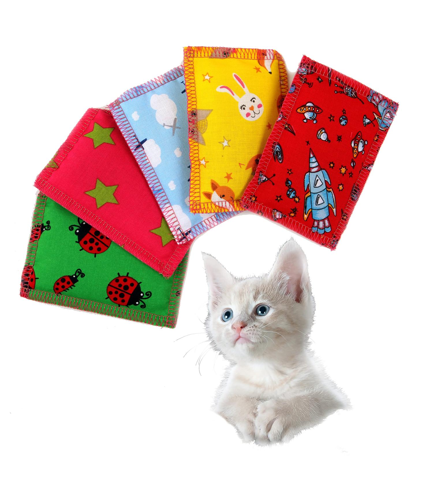 Joli Moulin Premium Cat Mint Toys - Eco-Friendly Catnip Cuddle Scent Pillows | Oeko-Tex 100 | 5 Pieces for Happy Cats - Buy Online on GoSupps.com