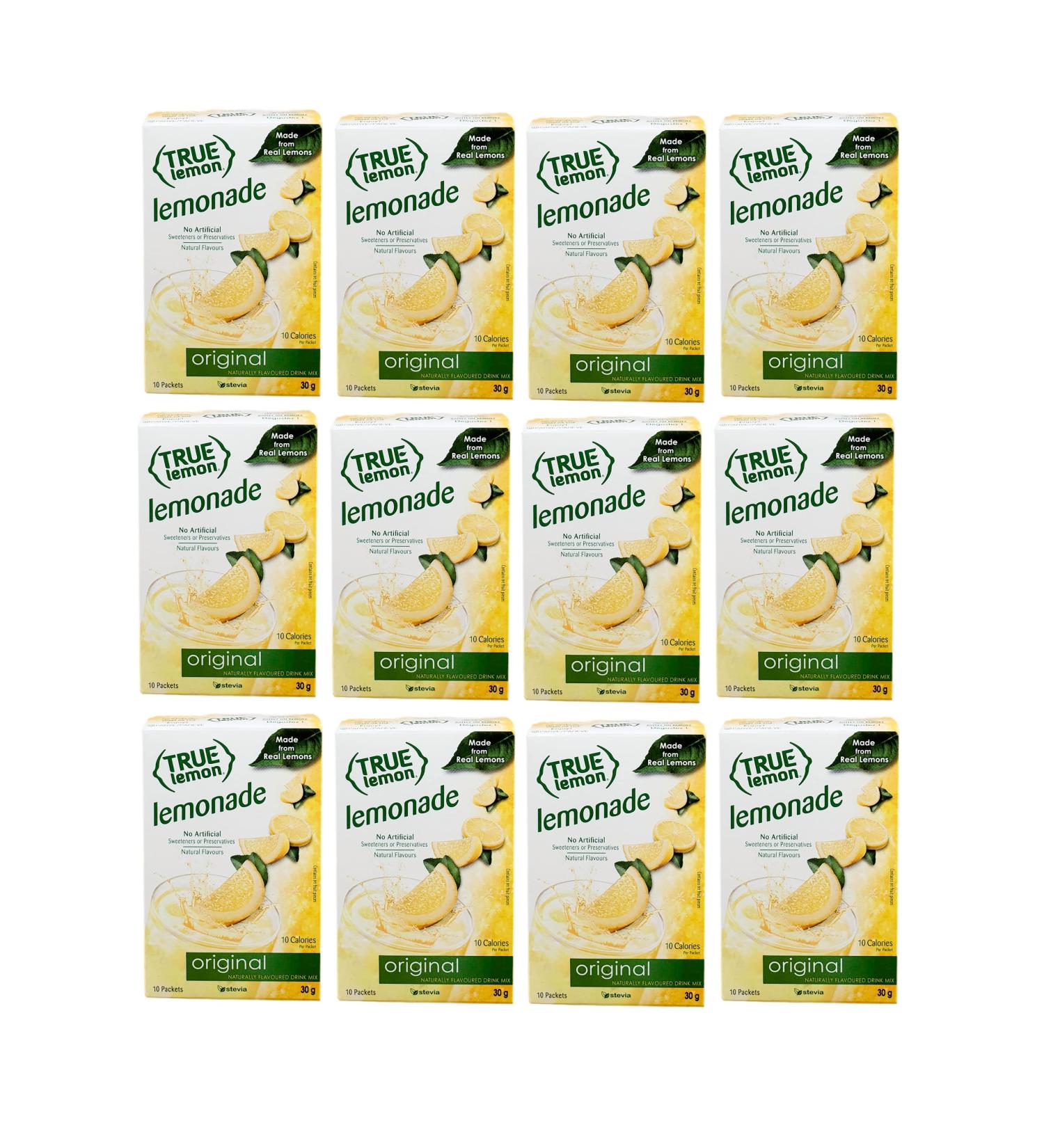 True Citrus True Lemon Original Lemonade 10 Count Pack of 12 (120ct) Original 12 count (Pack of 1)