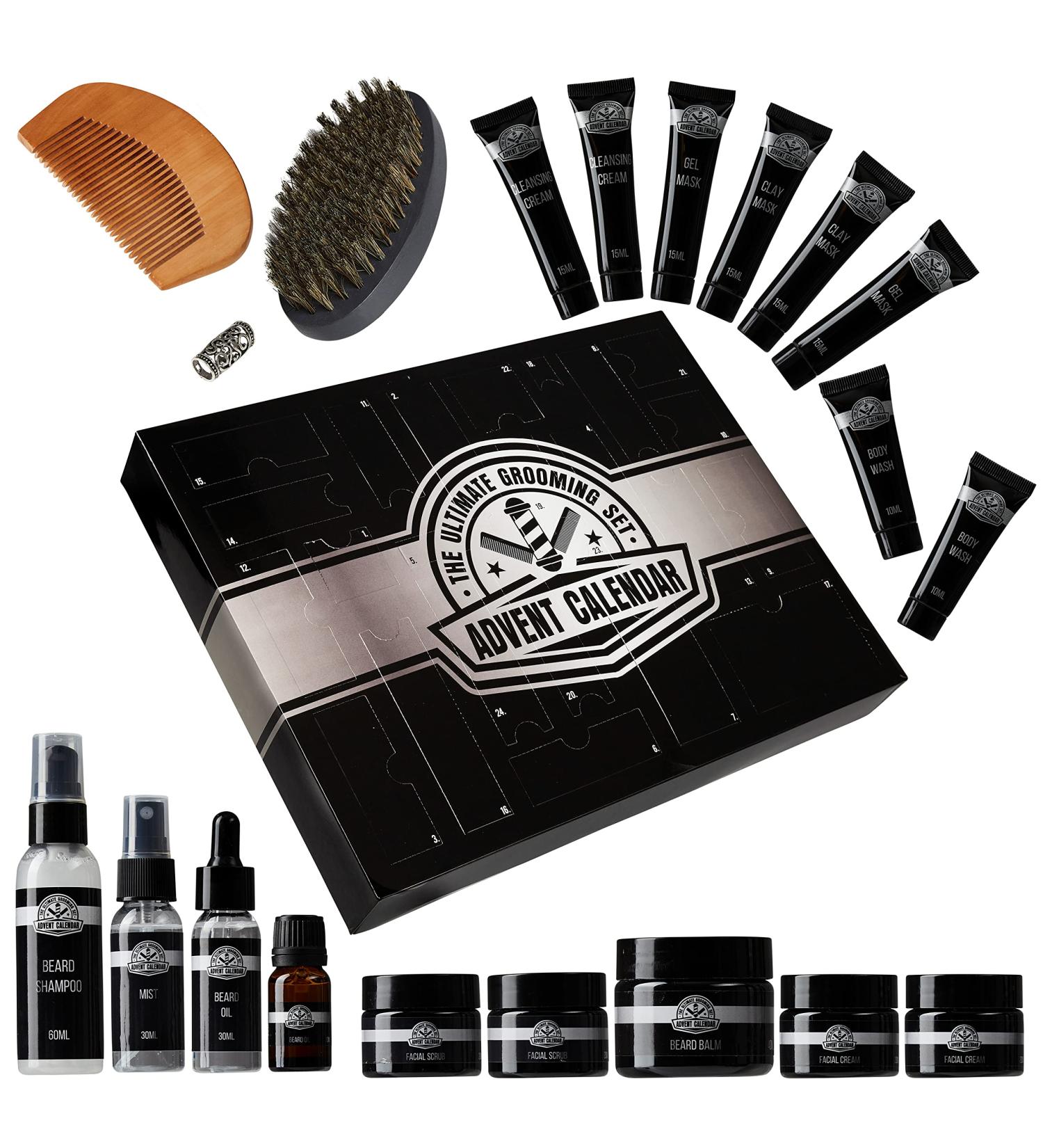 KreativeKraft Men's Beard Grooming Kit Advent Calendar 2023 | Men's Toiletries Set - Buy Online on GoSupps.com