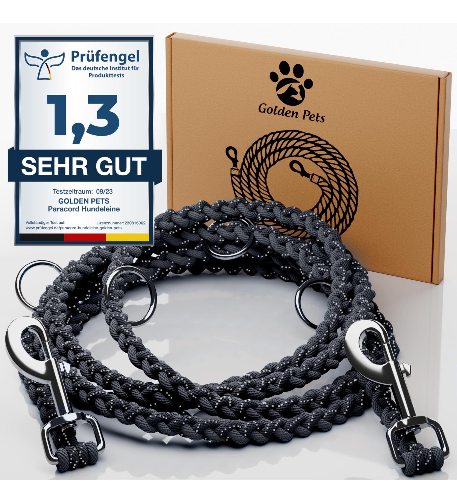 Adjustable 2m Dog Leash - Reflective Weatherproof & Tearproof for Small to Large Dogs | Max 250kg Strength - Perfect for Dogs Up to 15kg - Buy Online on GoSupps.com