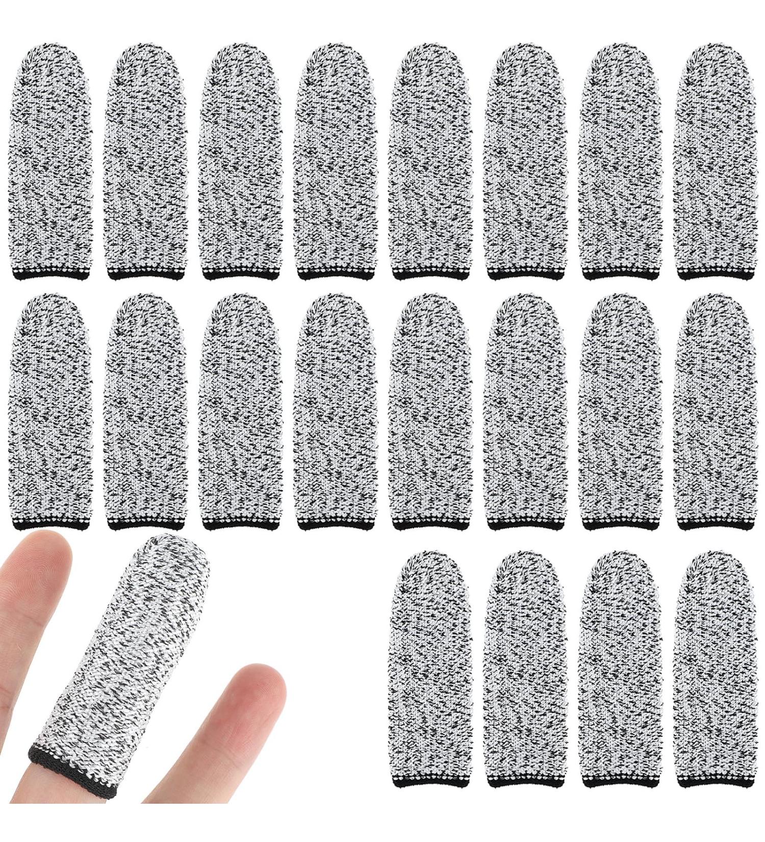 Thinp 20-Piece Cut Resistant Finger Cots - Anti-Slip Reusable Thumb Protectors for Food Prep Kitchen Work & Sculpture Supplies - International Shipping Available - Buy Online on GoSupps.com