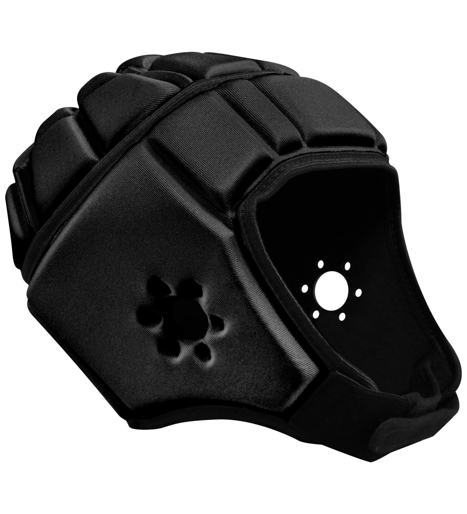 EliteTek Soft Padded Headgear - 7v7 Soft Shell - Rugby - Flag Football Helmet - Soccer Goalie - Youth & Adult Sizing Black Medium - Buy Online on GoSupps.com