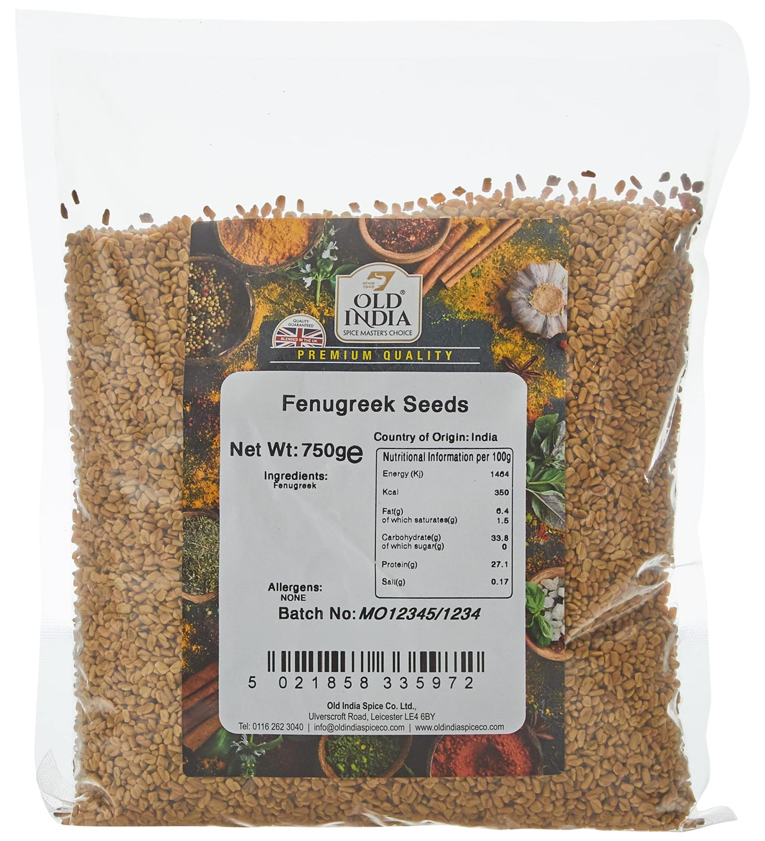Old India Fenugreek Seeds 750g - Premium Quality | Buy Online Now - Buy Online on GoSupps.com