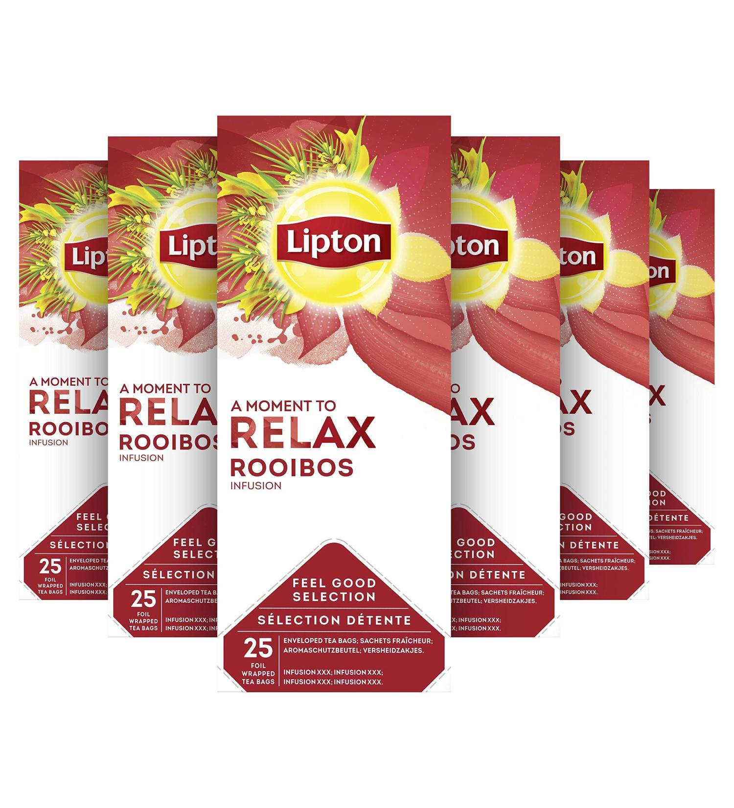 Lipton - Feel Good Selection Rooibos - 6x 25 Tea bags - Buy Online on GoSupps.com