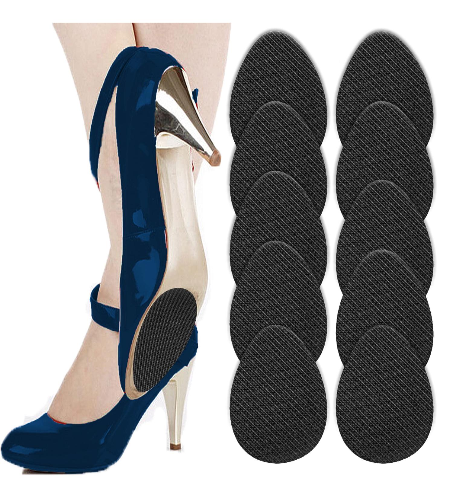 Non Slip Shoe Pads - Self-Adhesive Rubber Grips for Anti-Slip Protection (Black-5 Pairs) - Buy Online on GoSupps.com