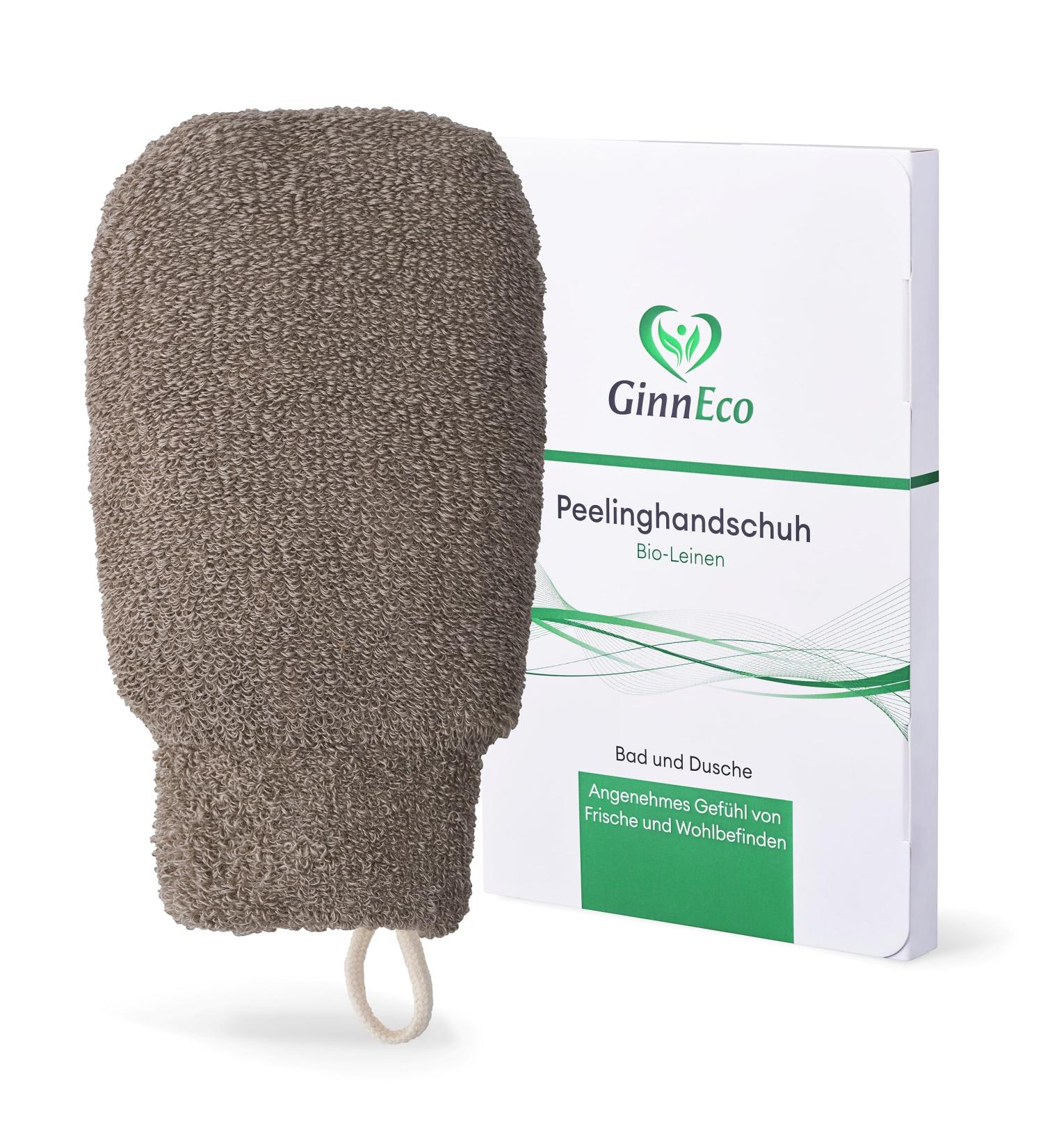 100% Natural Linen Peeling Glove | Body & Face Bath Sponge | Hamam Exfoliation for Soft Skin - International Shipping Available - Buy Online on GoSupps.com